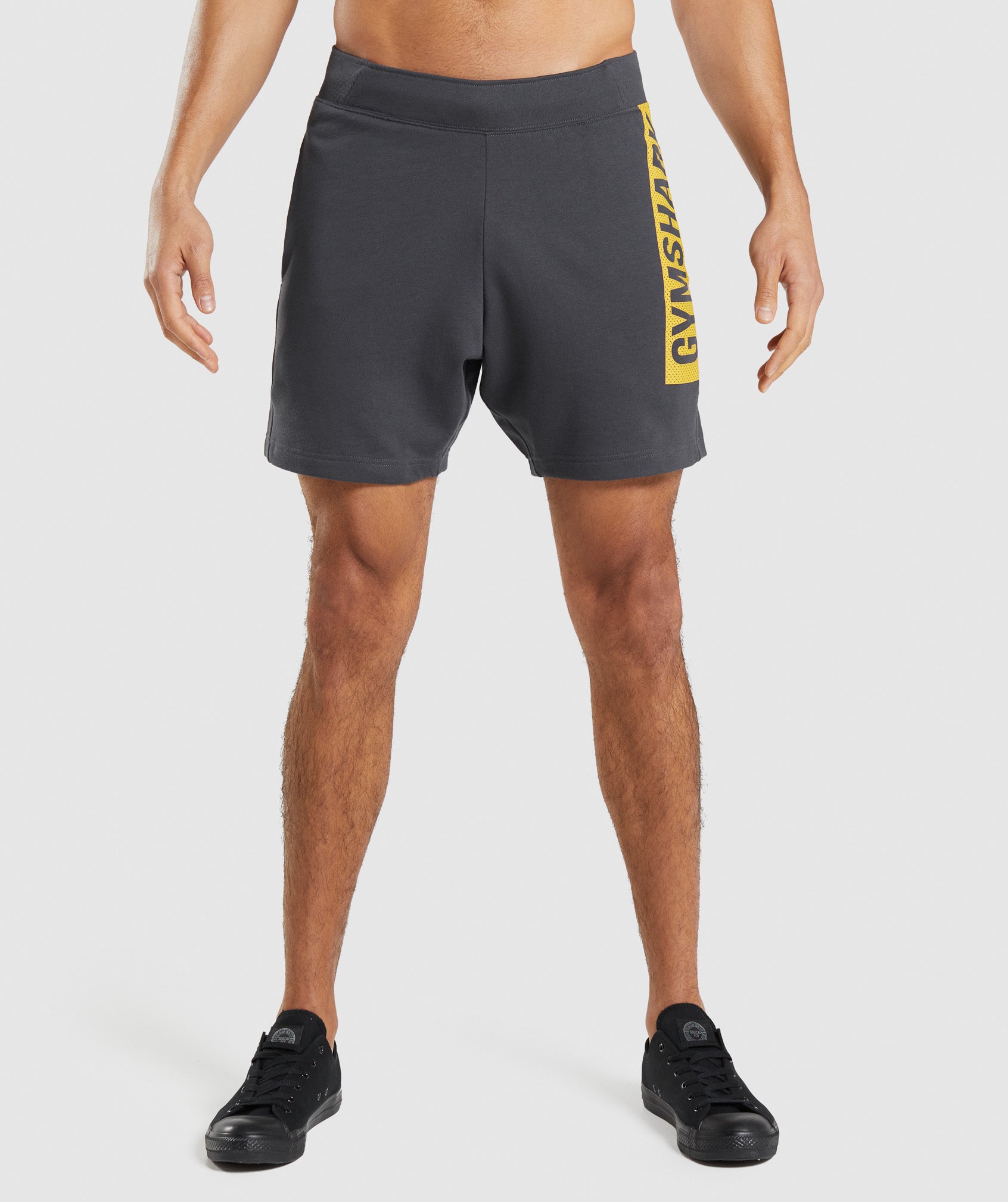 Black Grey Men's Gymshark Bold Shorts | QCGHUR-134