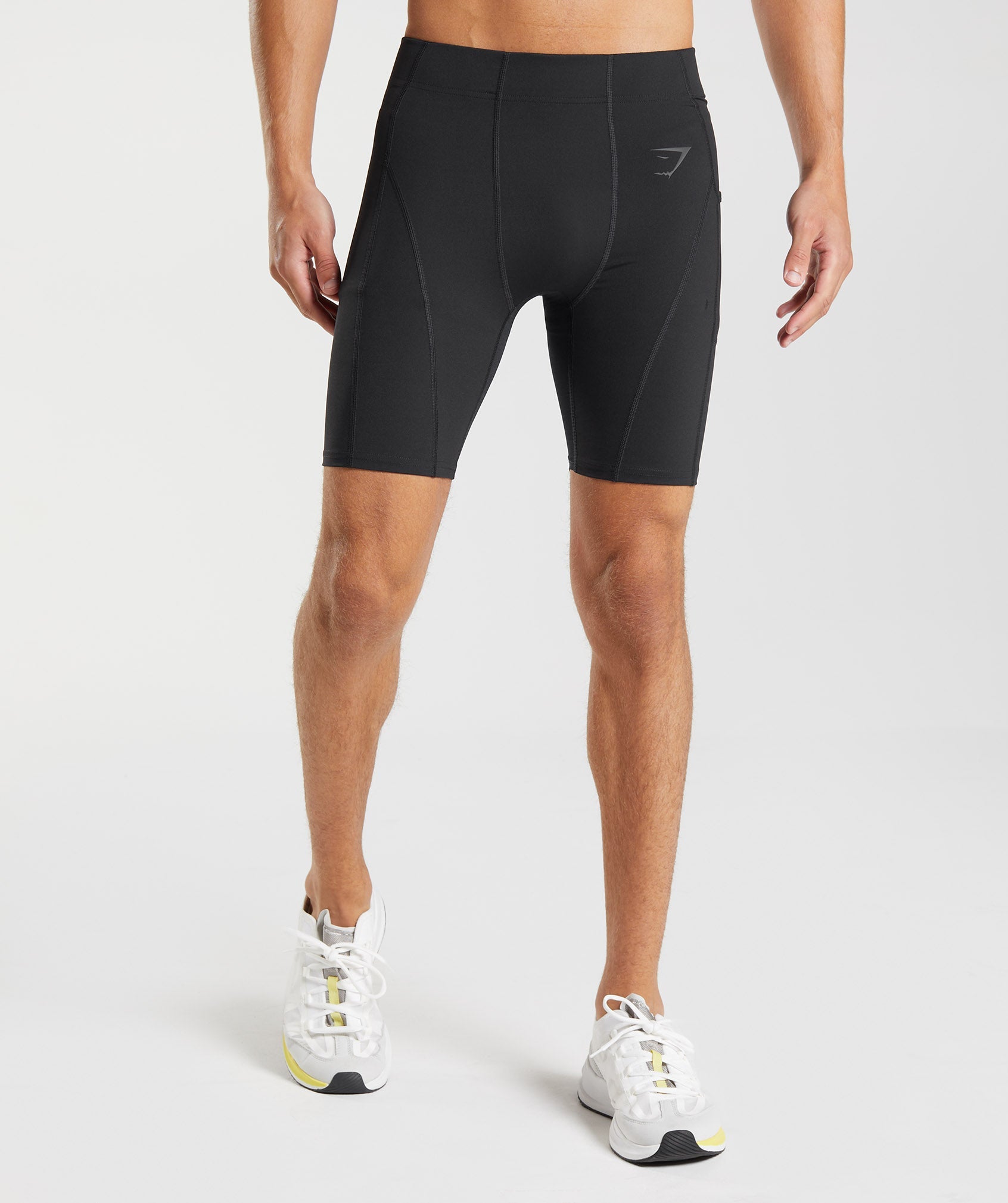 Black Men's Gymshark Control Baselayer Shorts | UWEAFC-032