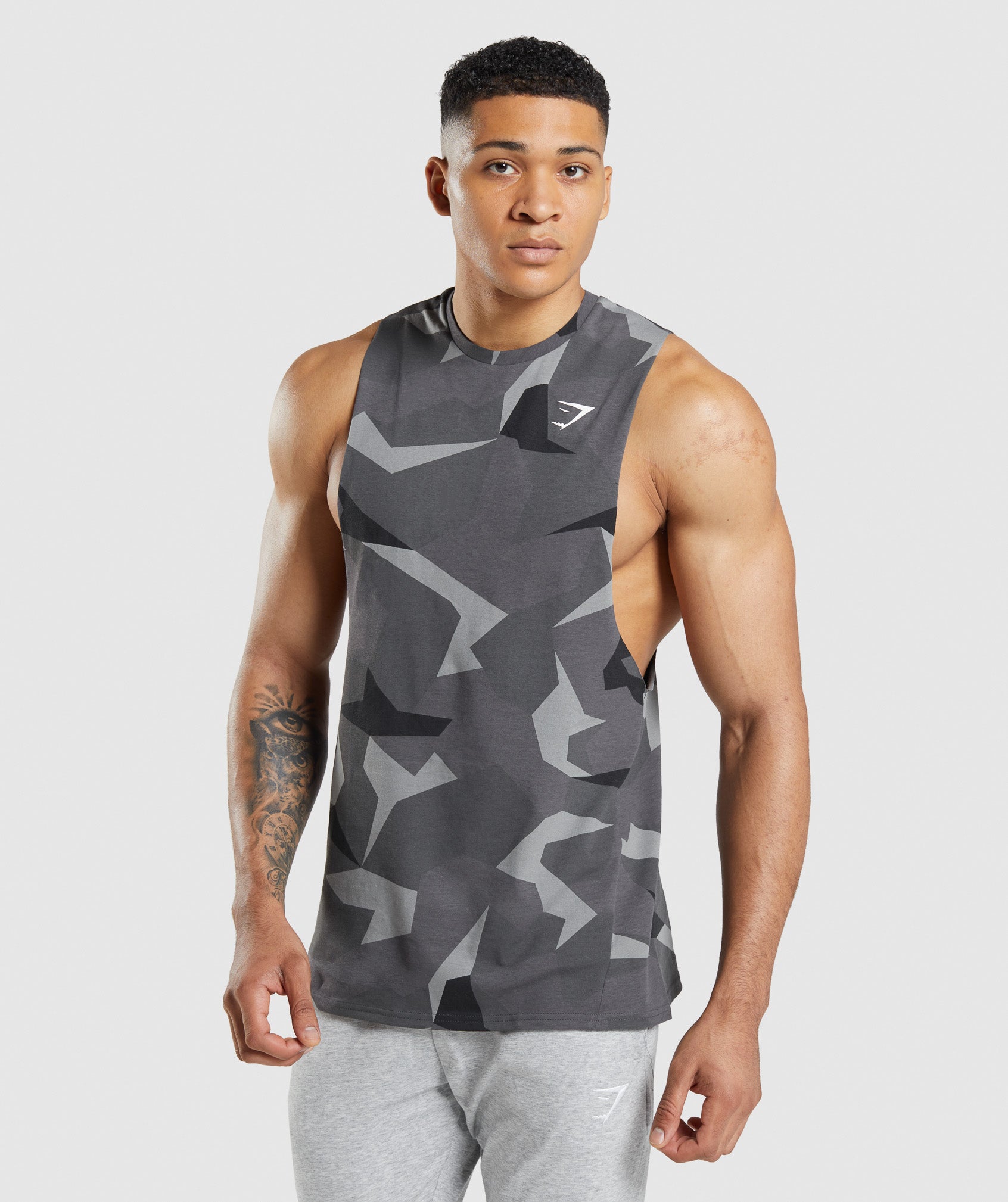 Black Men's Gymshark Critical Drop Arm Tanks | MJQYKC-361