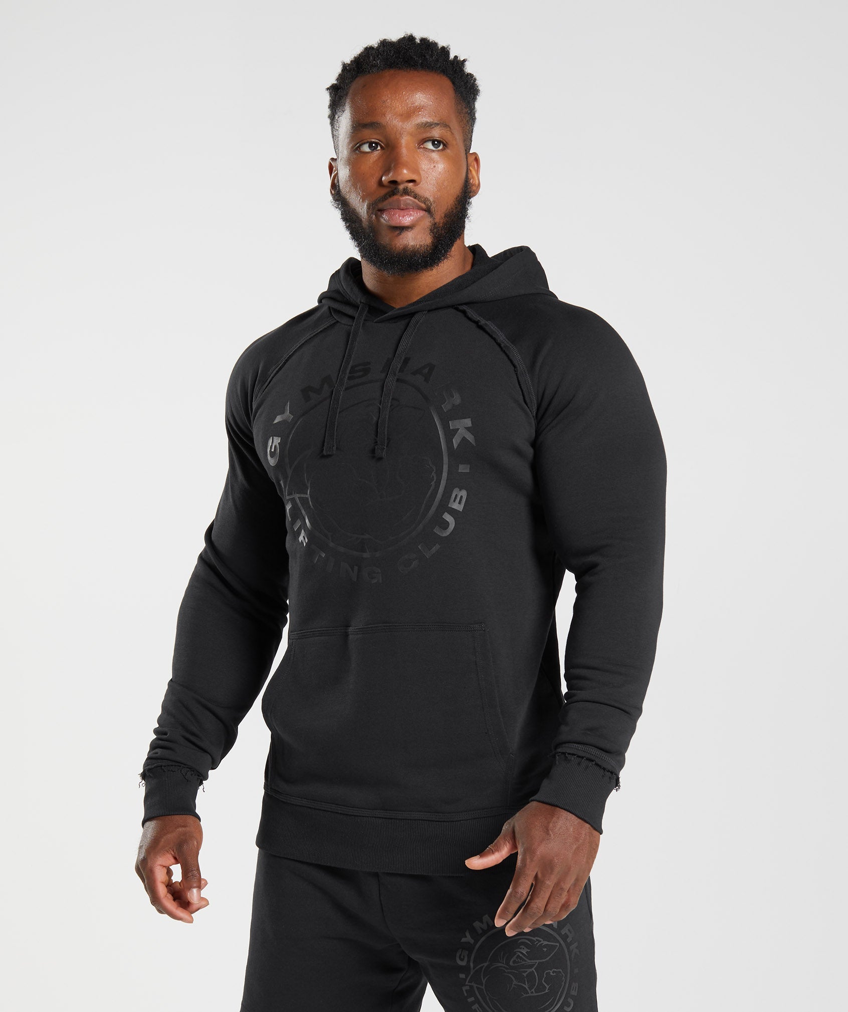 Black Men's Gymshark Legacy Hoodie | RDNCZU-647