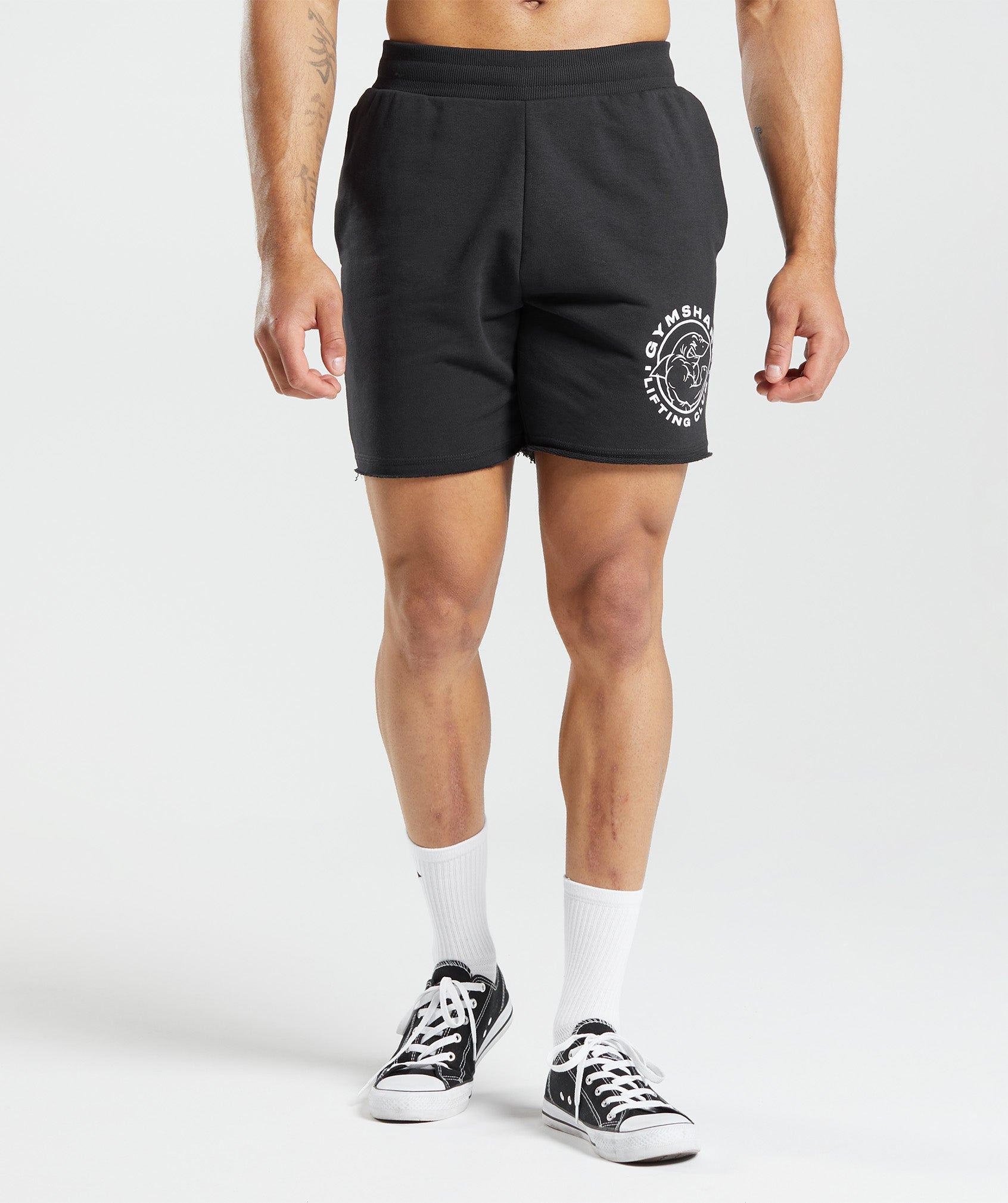 Black Men's Gymshark Legacy Shorts | RHMBTI-145