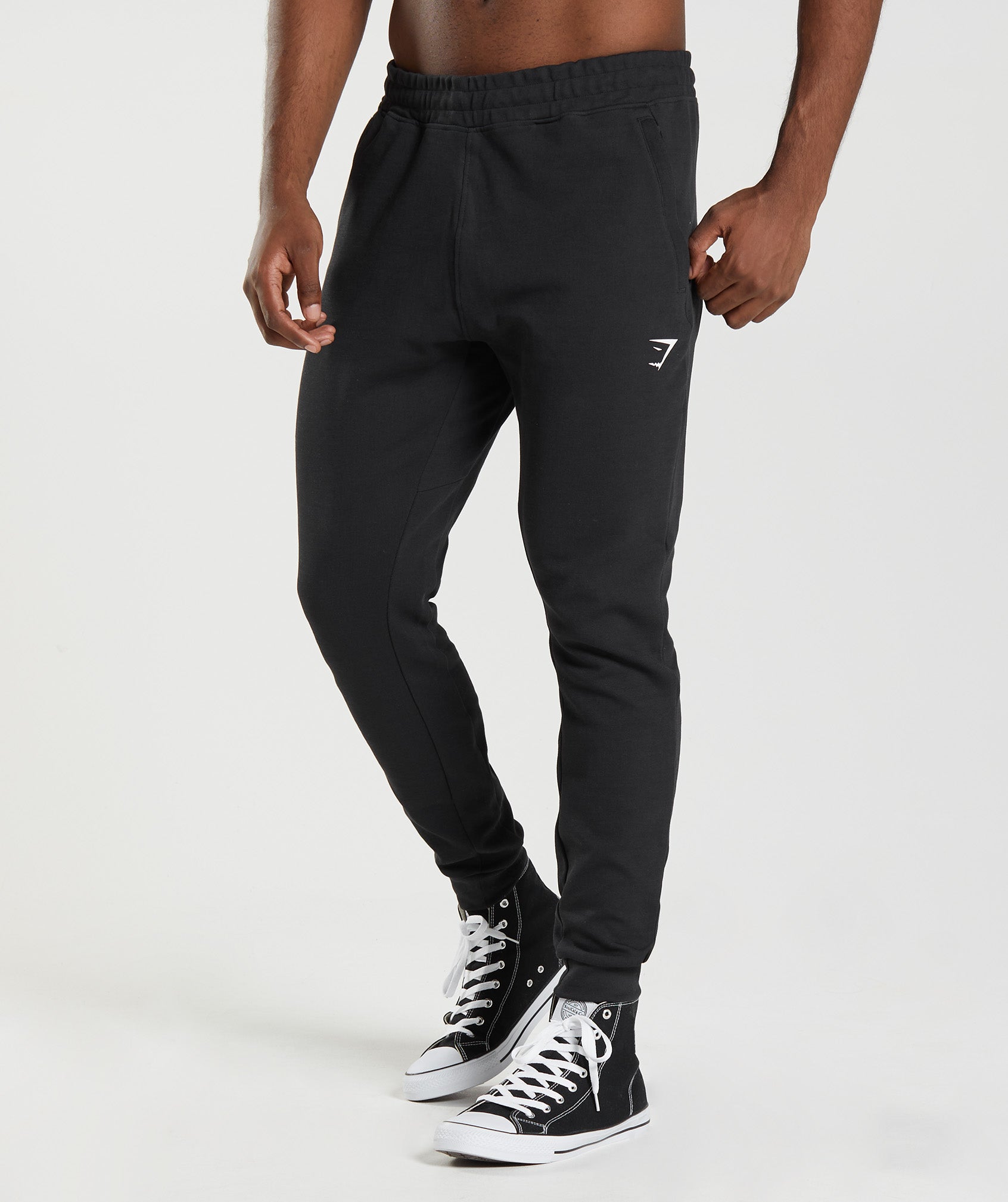 Black Men's Gymshark React Jogger | APFEZG-658