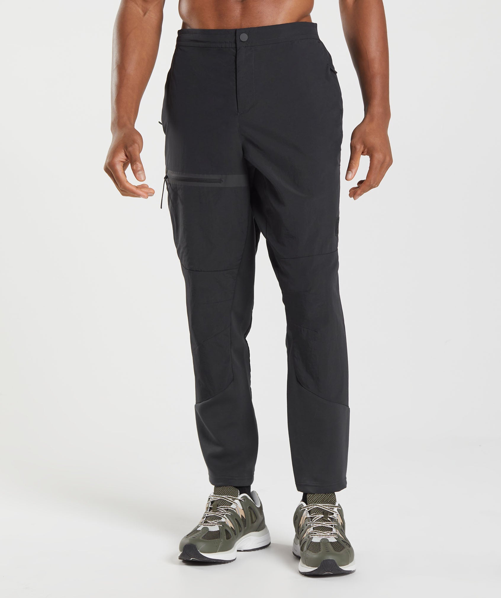 Black Men's Gymshark Retake Woven Jogger | SOPKRZ-658