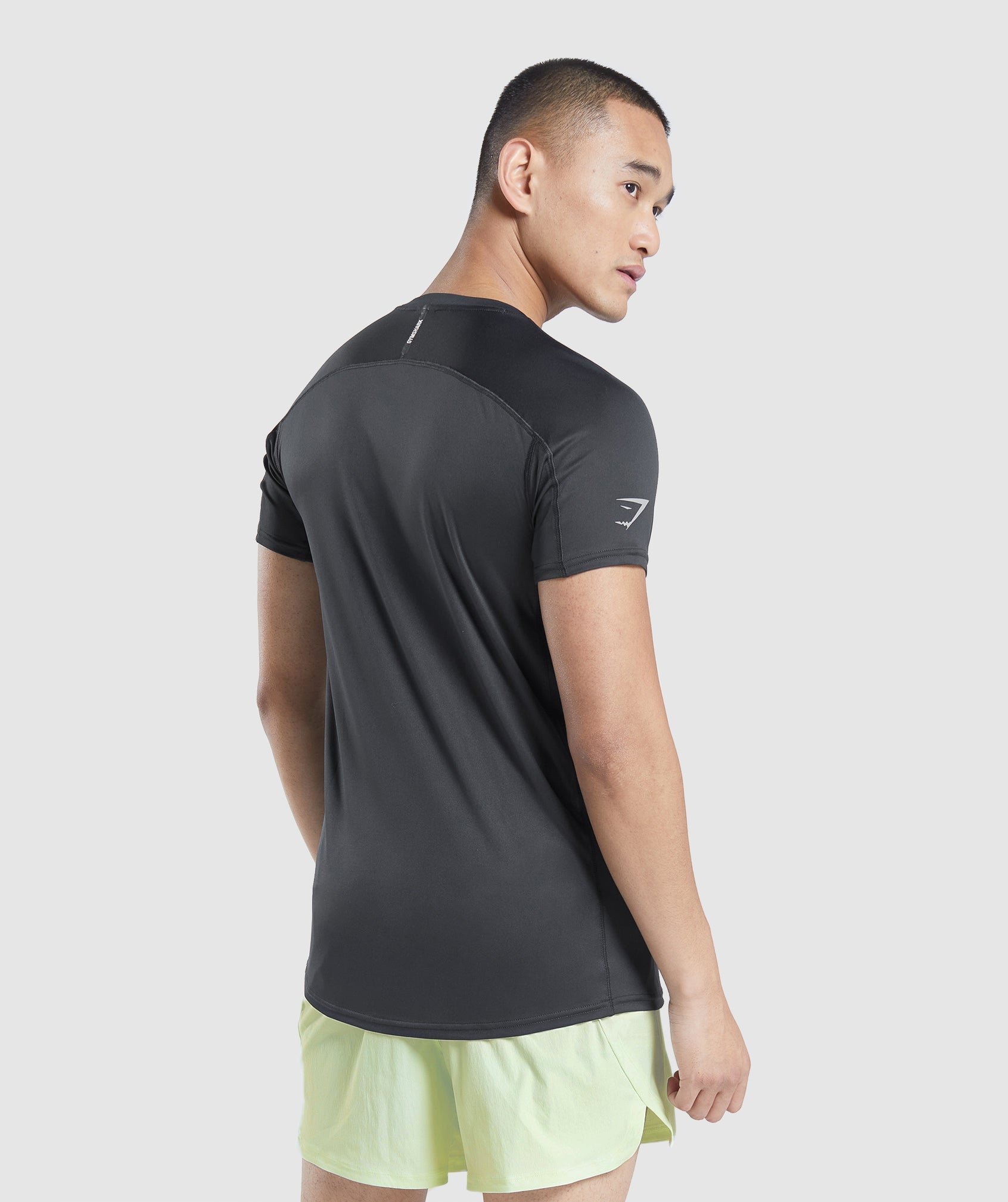 Black Men's Gymshark Speed Evolve T Shirts | CTBIAU-056