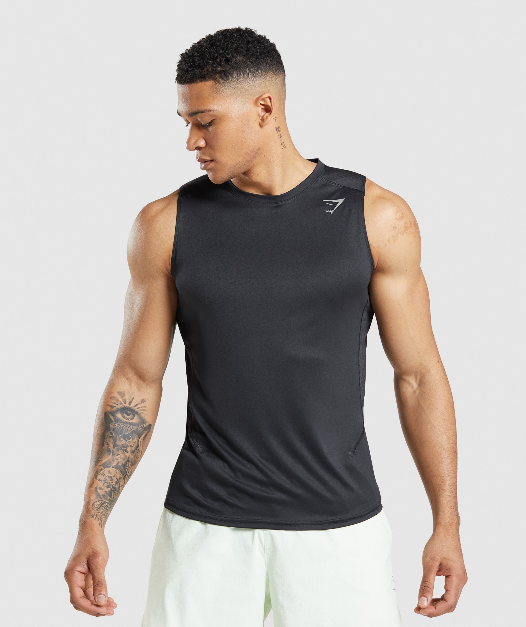 Black Men's Gymshark Speed Evolve Tanks | XIKOLJ-947