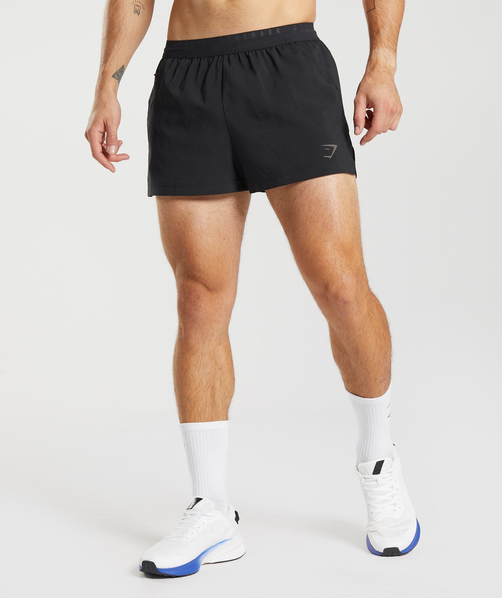 Black Men's Gymshark Sport 3" Shorts | GOQBCU-640