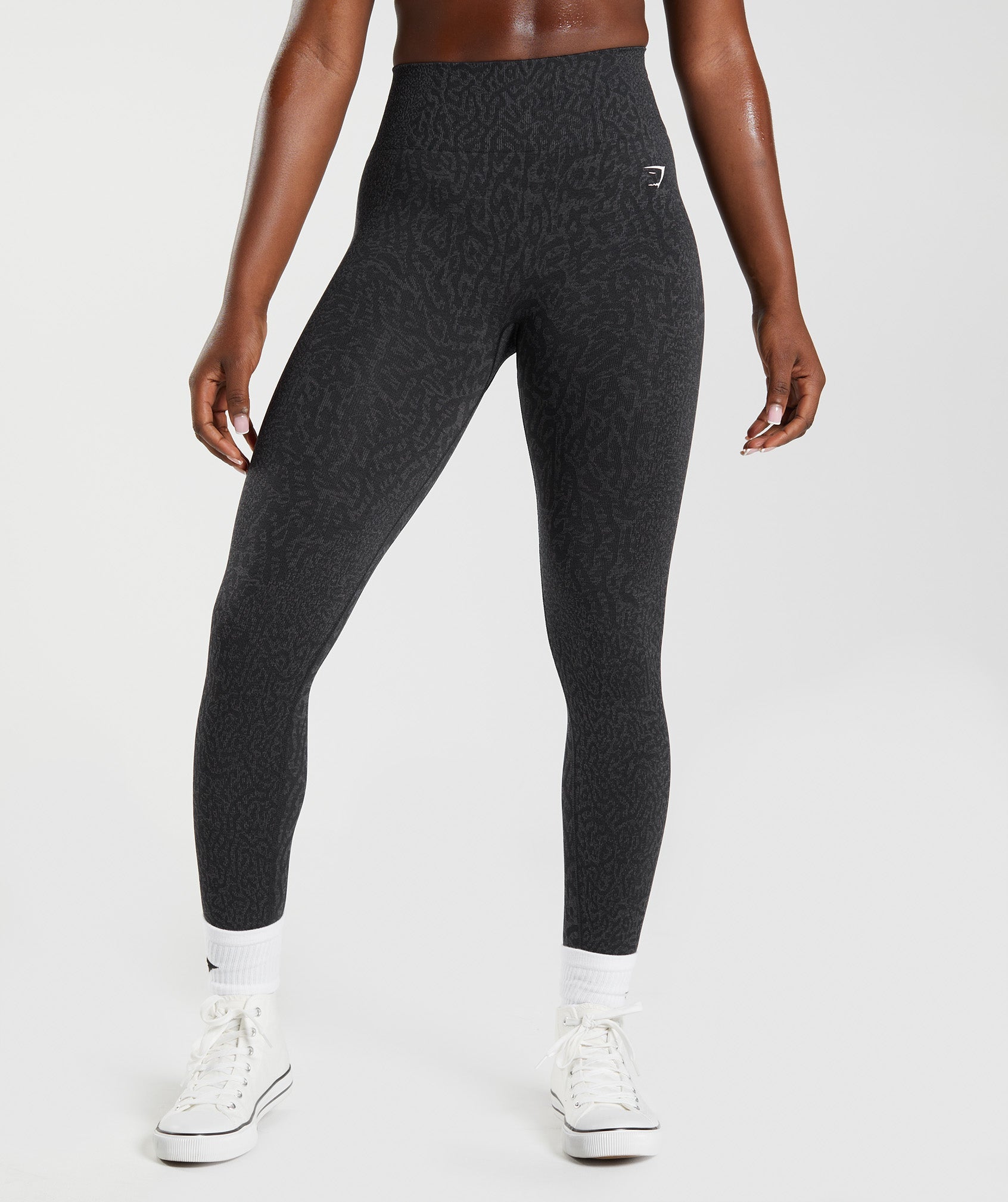 Black Women's Gymshark Adapt Animal Seamless Leggings | ZDHQOP-874