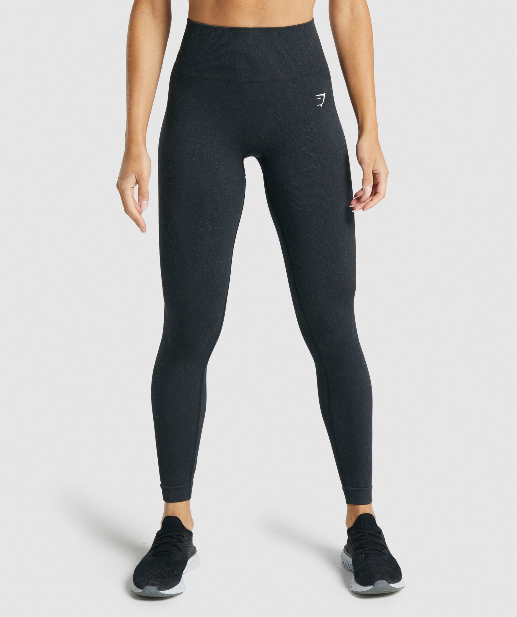 Black Women's Gymshark Adapt Fleck Seamless Leggings | ZGBULN-014