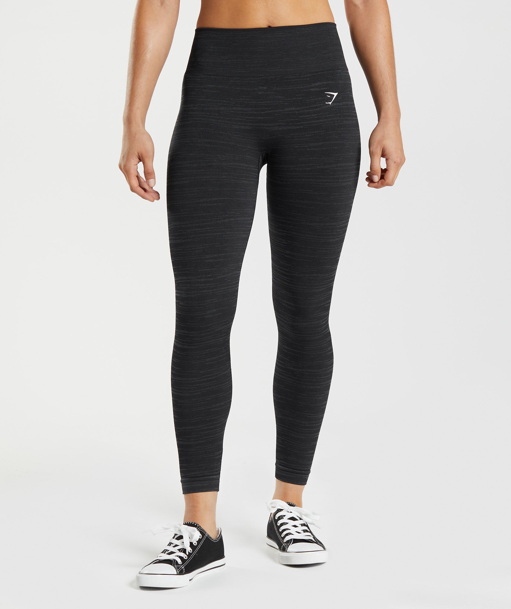 Black Women's Gymshark Adapt Marl Seamless Leggings | ZHDMYG-928