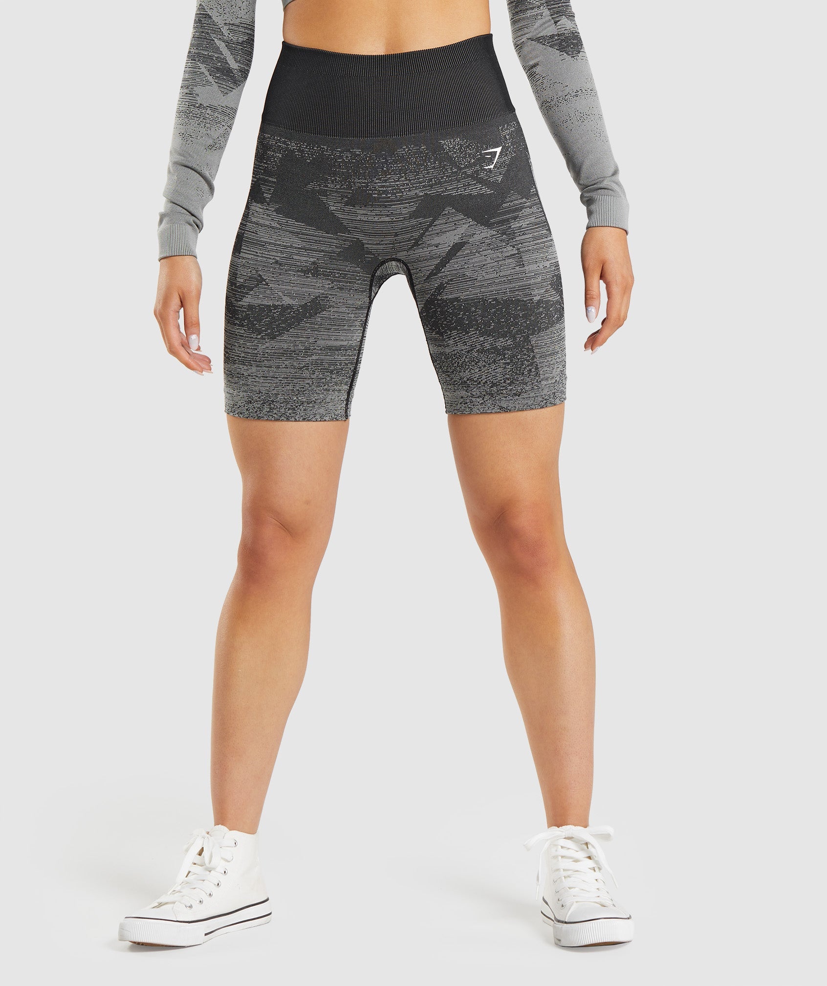 Black Women's Gymshark Adapt Ombre Seamless Shorts | EOBNIX-540