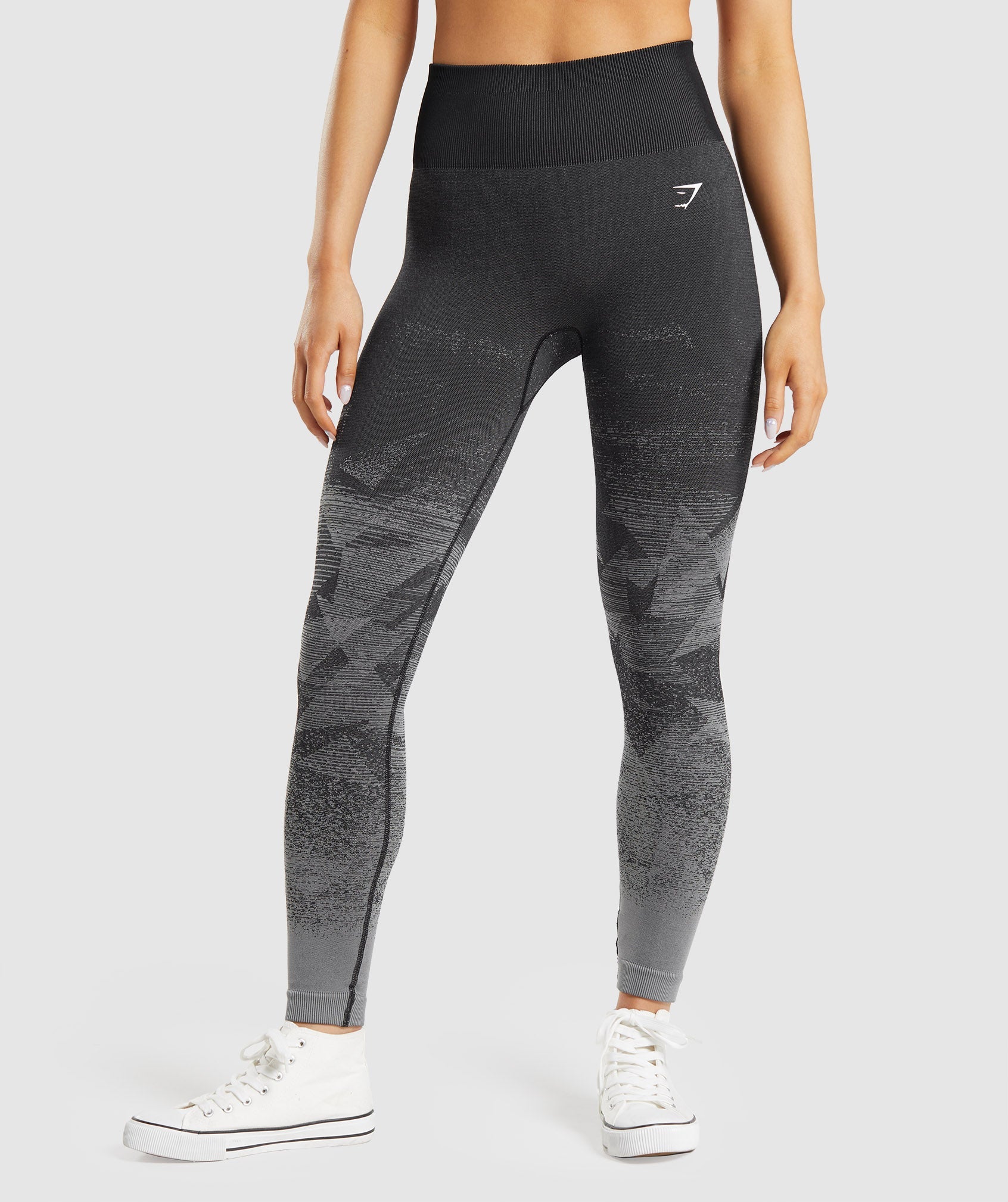 Black Women's Gymshark Adapt Ombre Seamless Leggings | LQJSHC-952