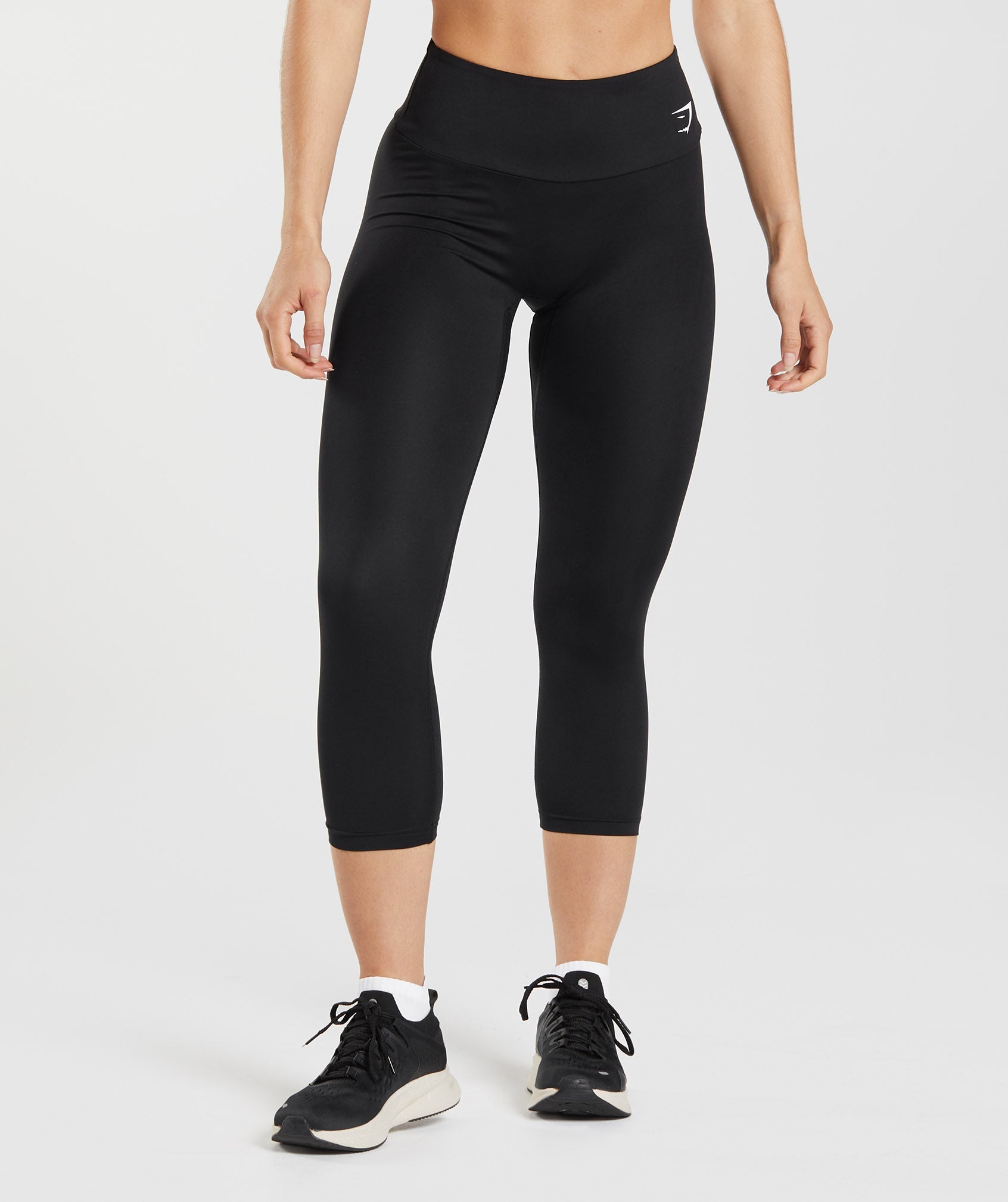 Black Women's Gymshark Training 7/8 Leggings | FSOLRU-283