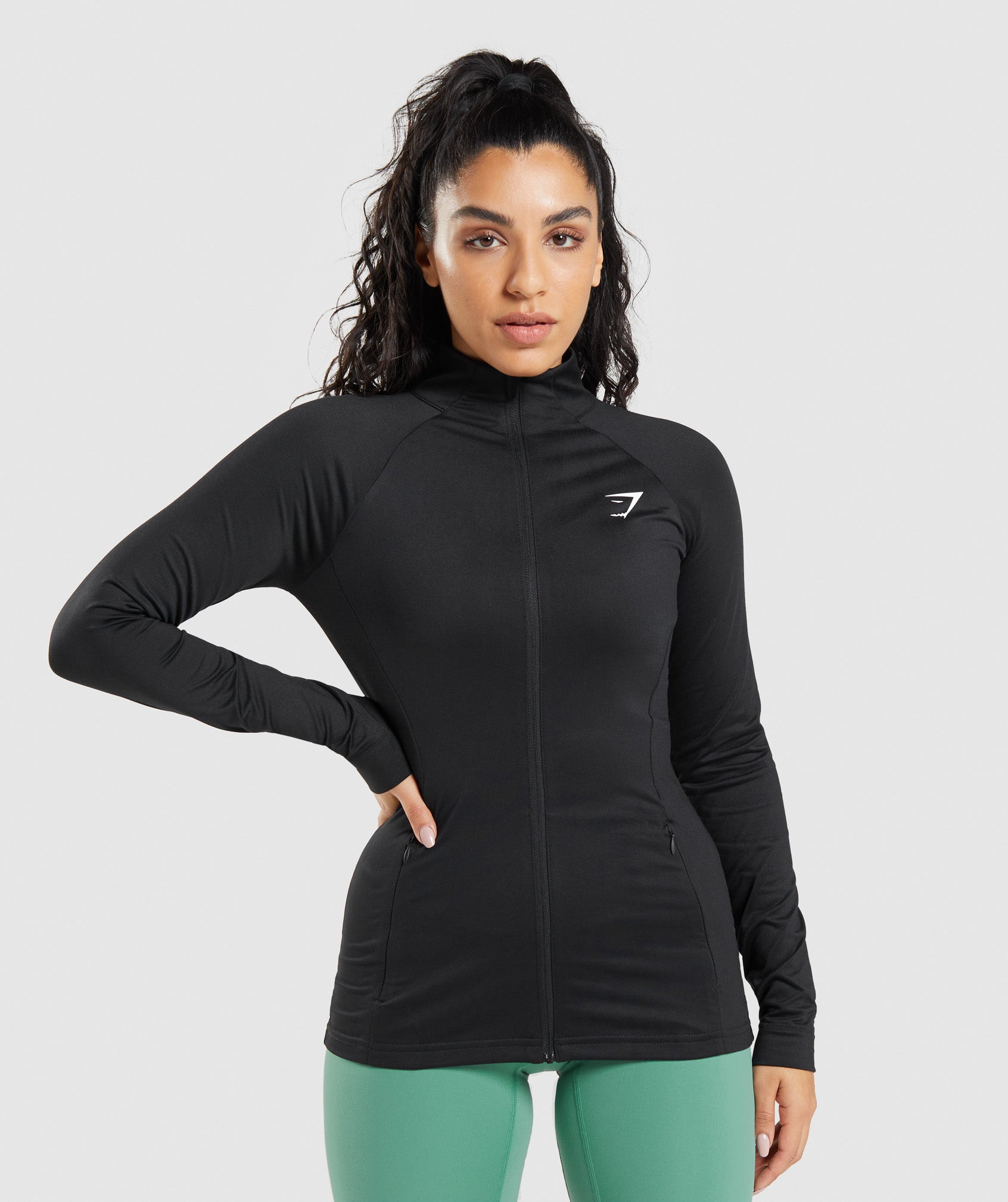 Black Women's Gymshark Training Jackets | HURITG-275