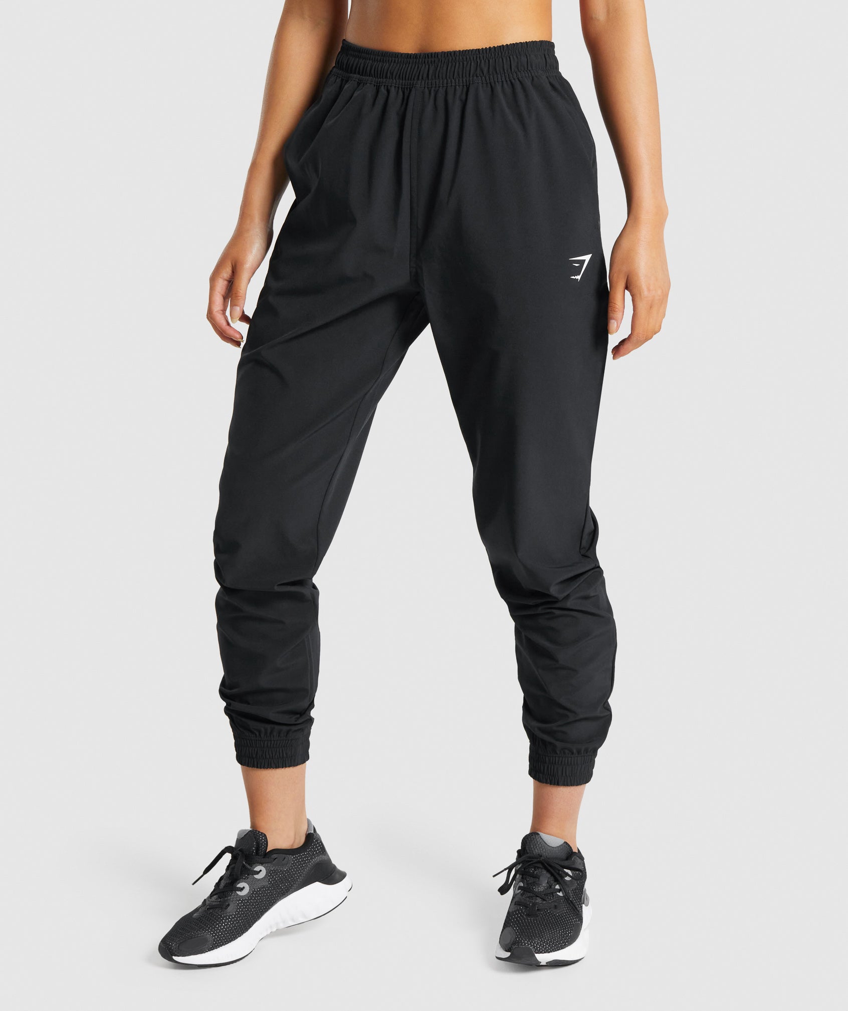 Black Women's Gymshark Training Woven Jogger | UQIJEN-862