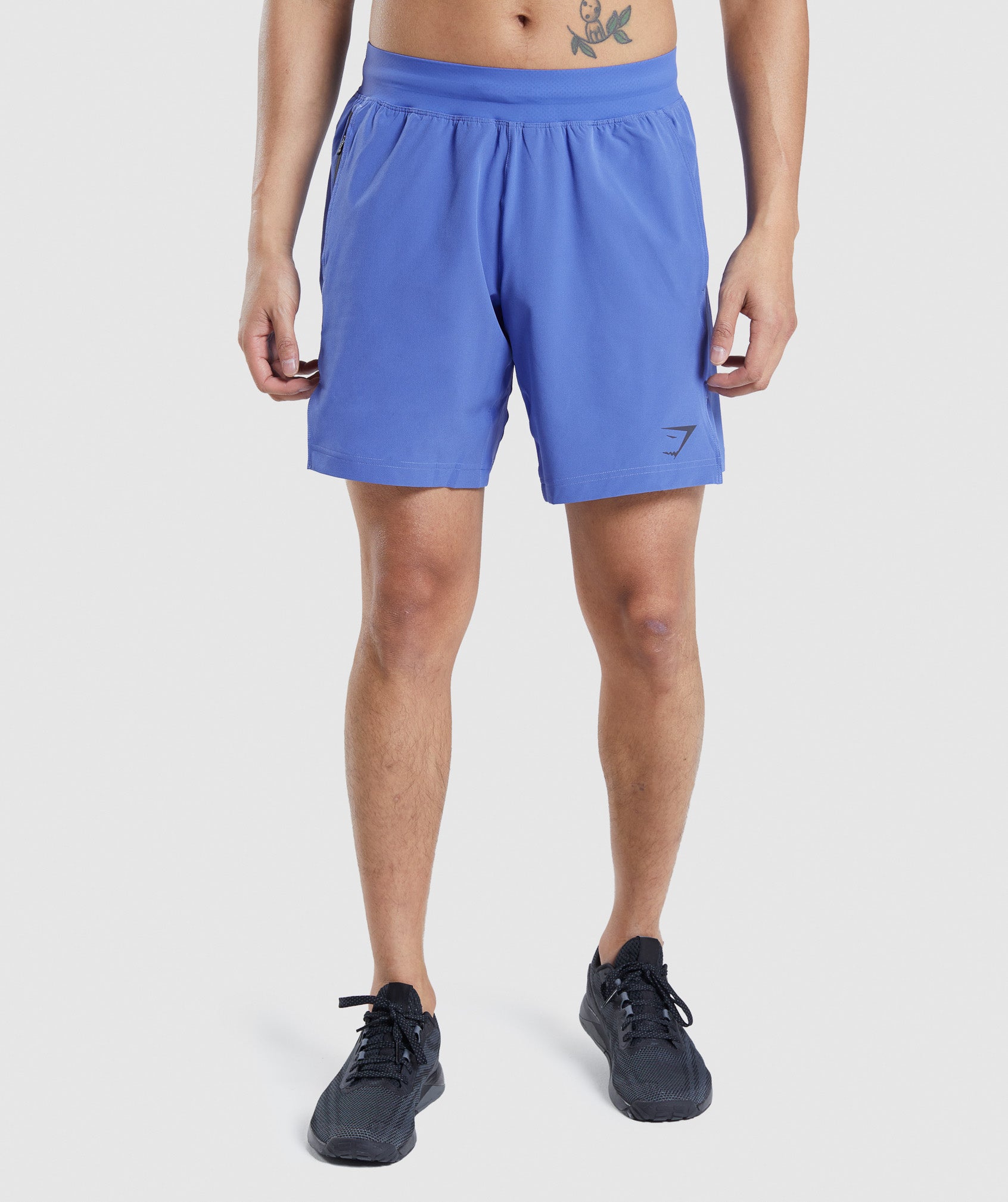 Blue Men's Gymshark Apex 8" Function Shorts | BMOARK-164