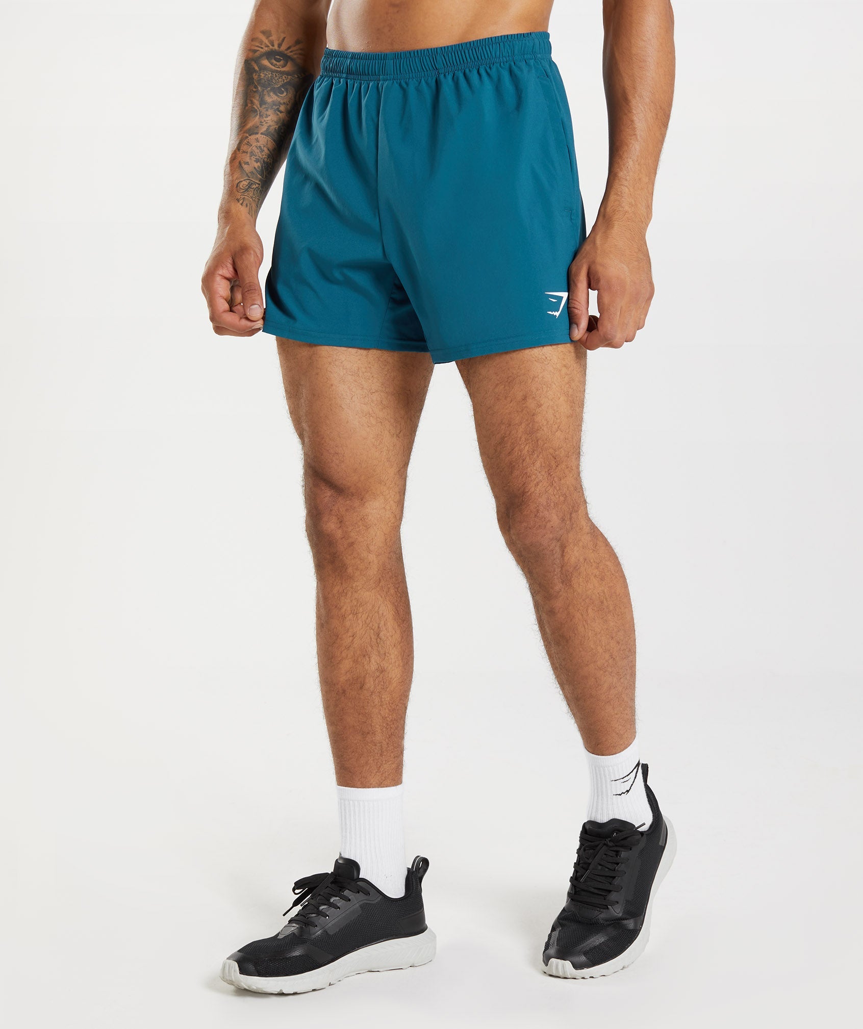 Blue Men's Gymshark Arrival 5" Shorts | JZCIFH-479