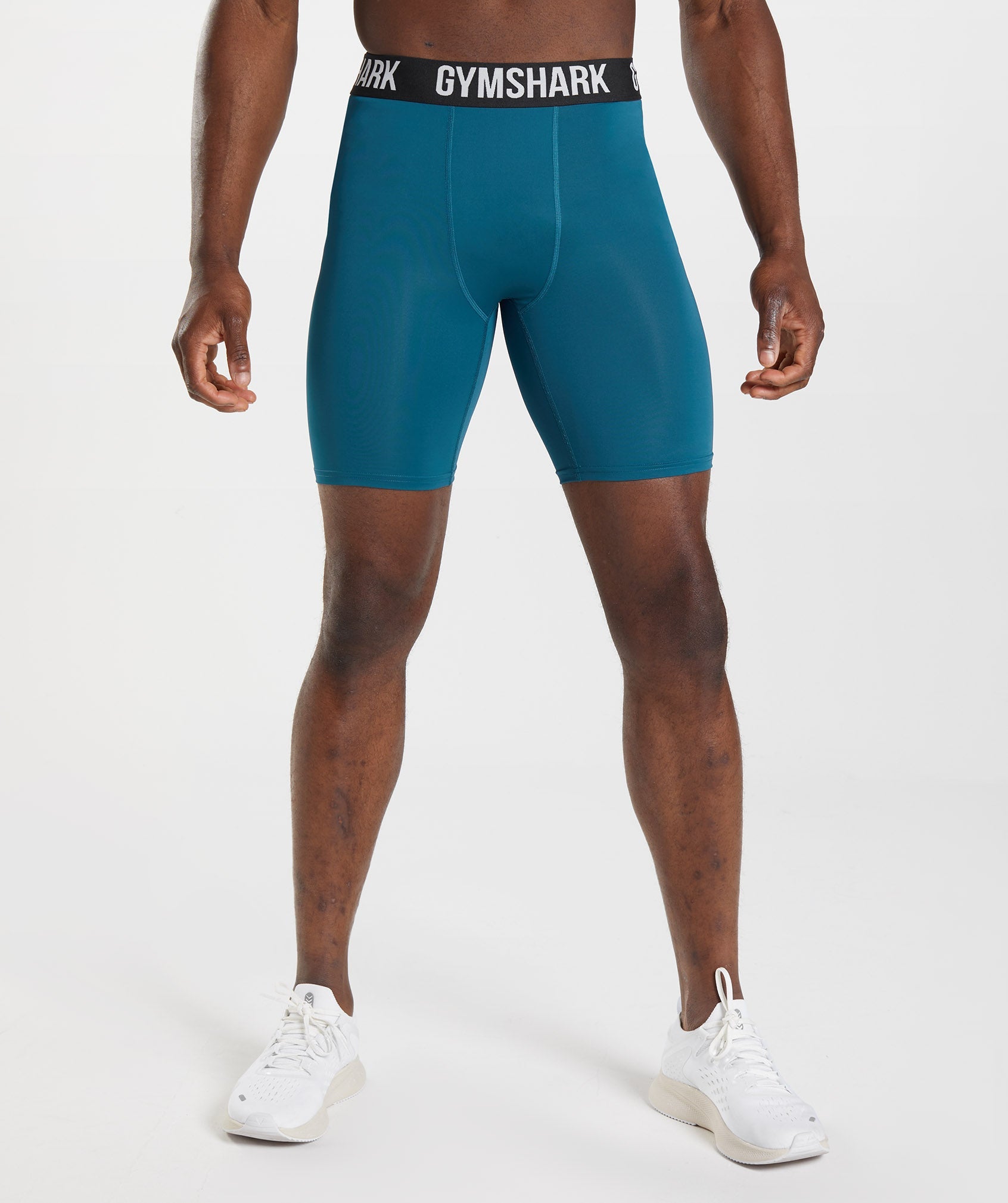 Blue Men's Gymshark Element Baselayer Shorts | HEAFRM-549