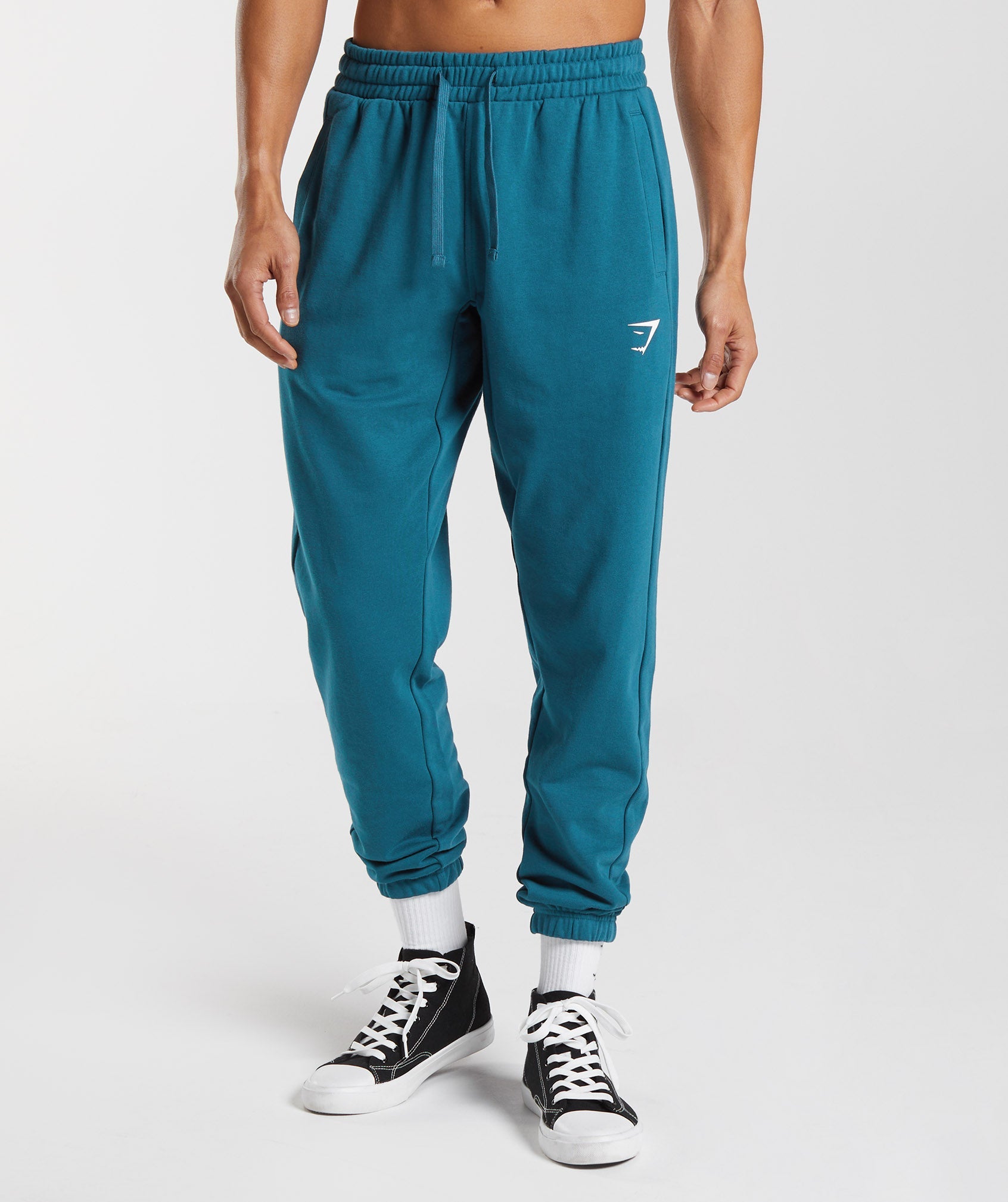 Blue Men's Gymshark Essential Oversized Jogger | RHXKYW-023