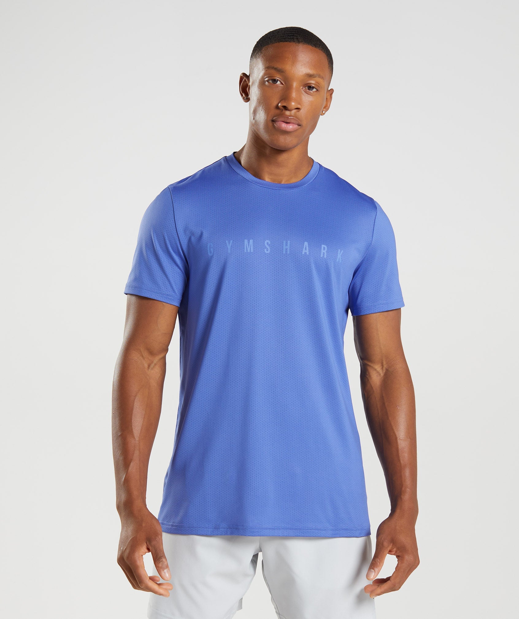 Blue Men's Gymshark Sport Stripe T Shirts | XBTJML-024