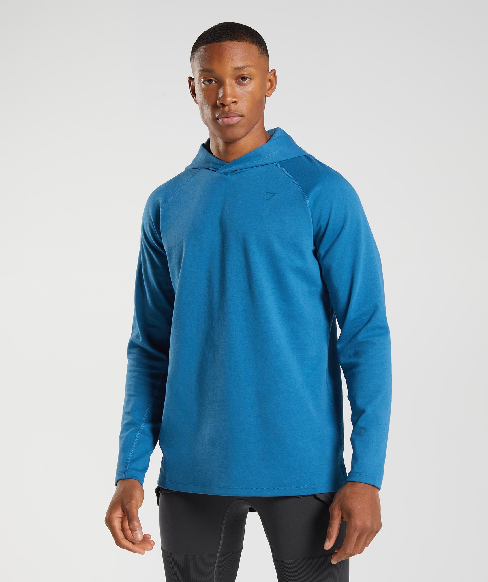 Blue Men's Gymshark Studio Hoodie | DUPFJS-029