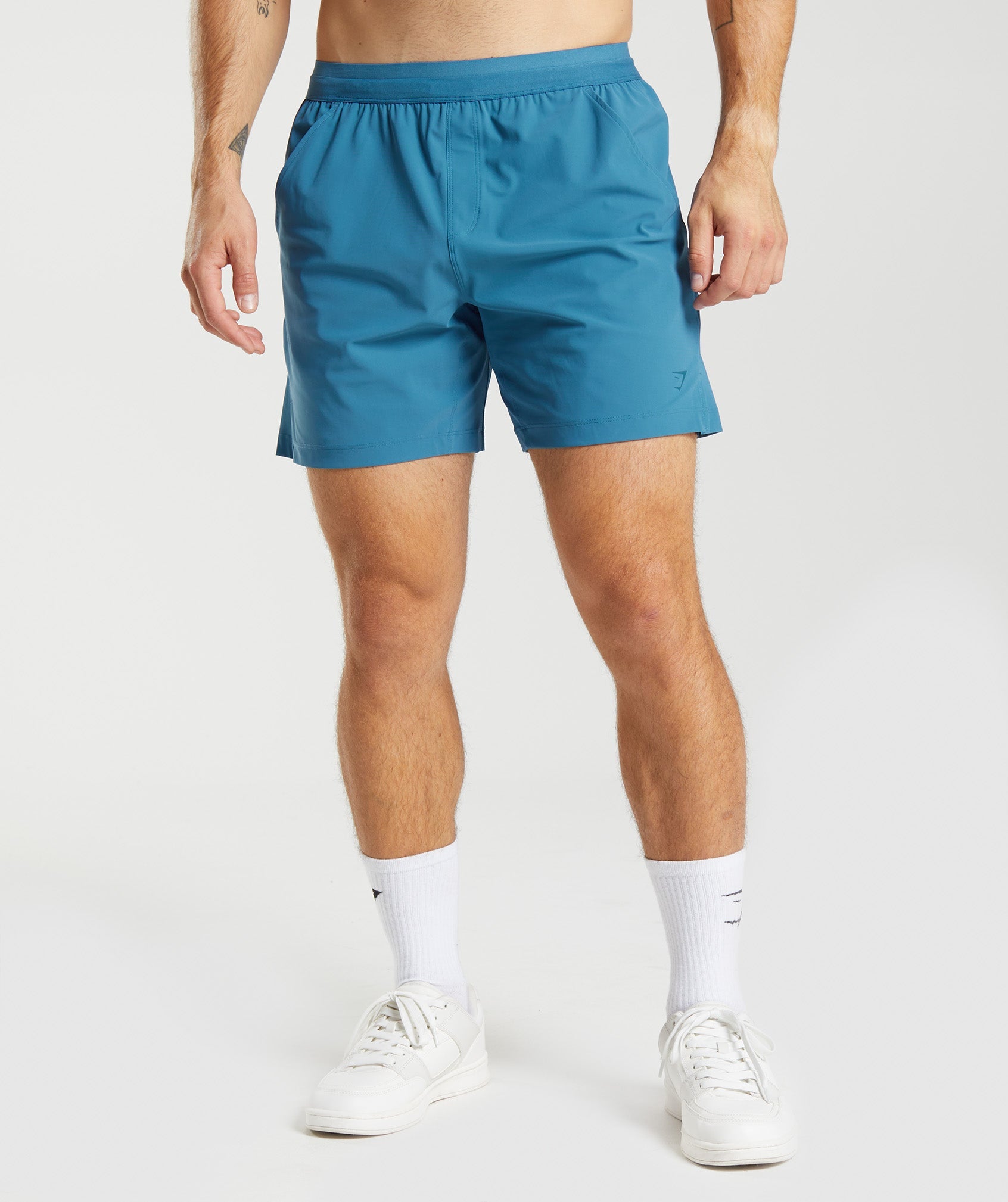 Blue Men's Gymshark Studio Shorts | DUOVMI-758