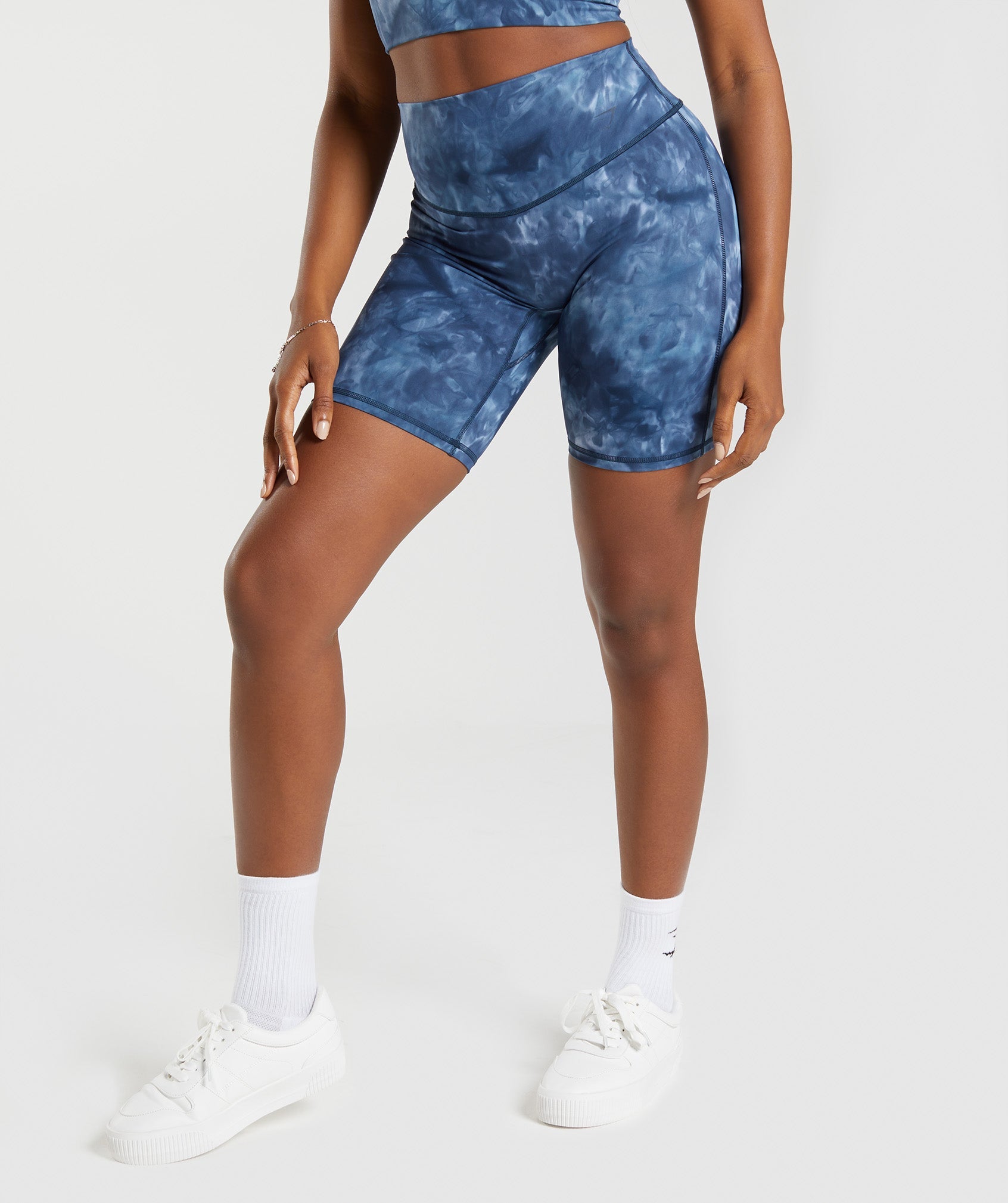 Blue Women's Gymshark Elevate Cycling Shorts | SZTWXI-176