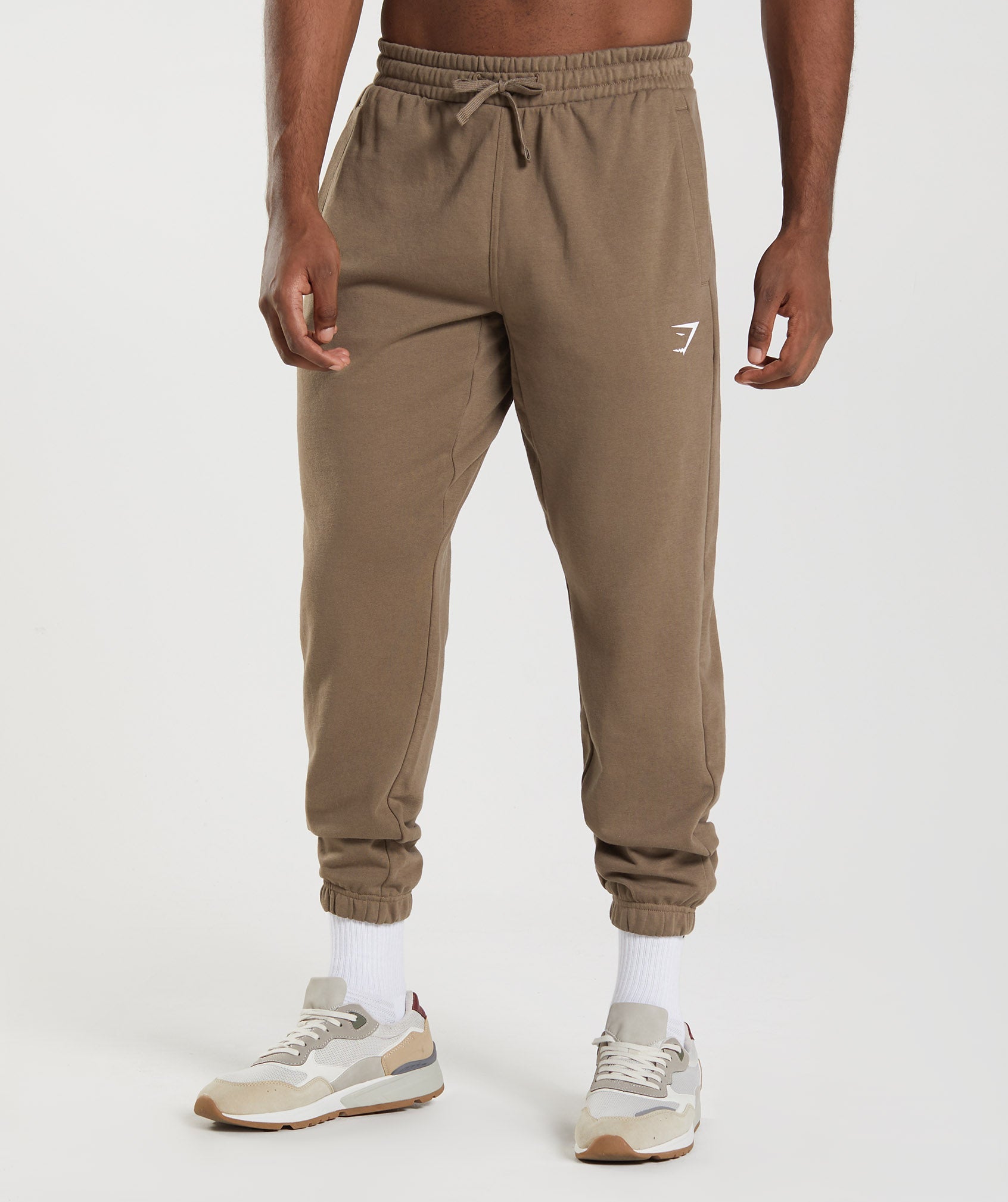 Brown Men's Gymshark Essential Oversized Jogger | BVJIZO-614