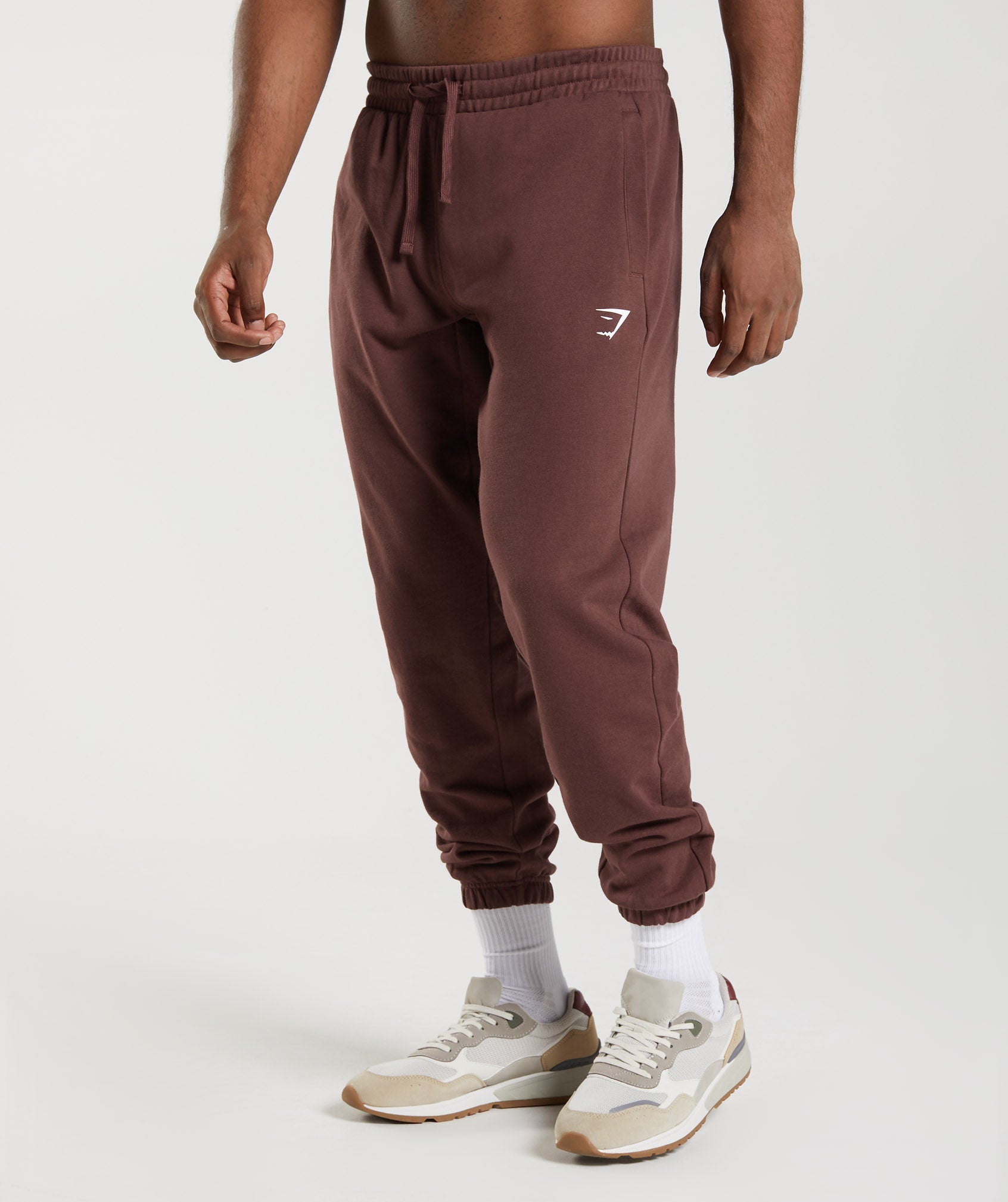 Brown Men's Gymshark Essential Oversized Jogger | GKULYE-865