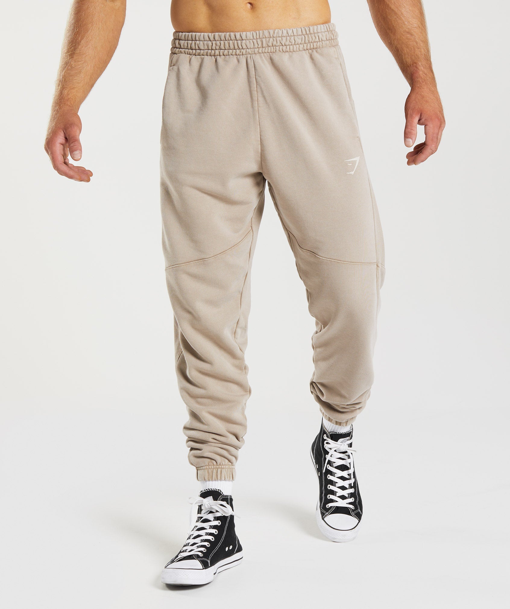 Brown Men's Gymshark Power Washed Jogger | YLJBAQ-513