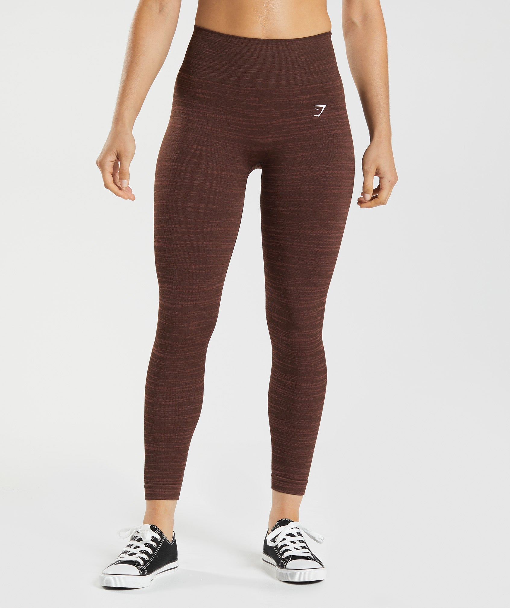 Brown Women's Gymshark Adapt Marl Seamless Leggings | BIGFNX-908