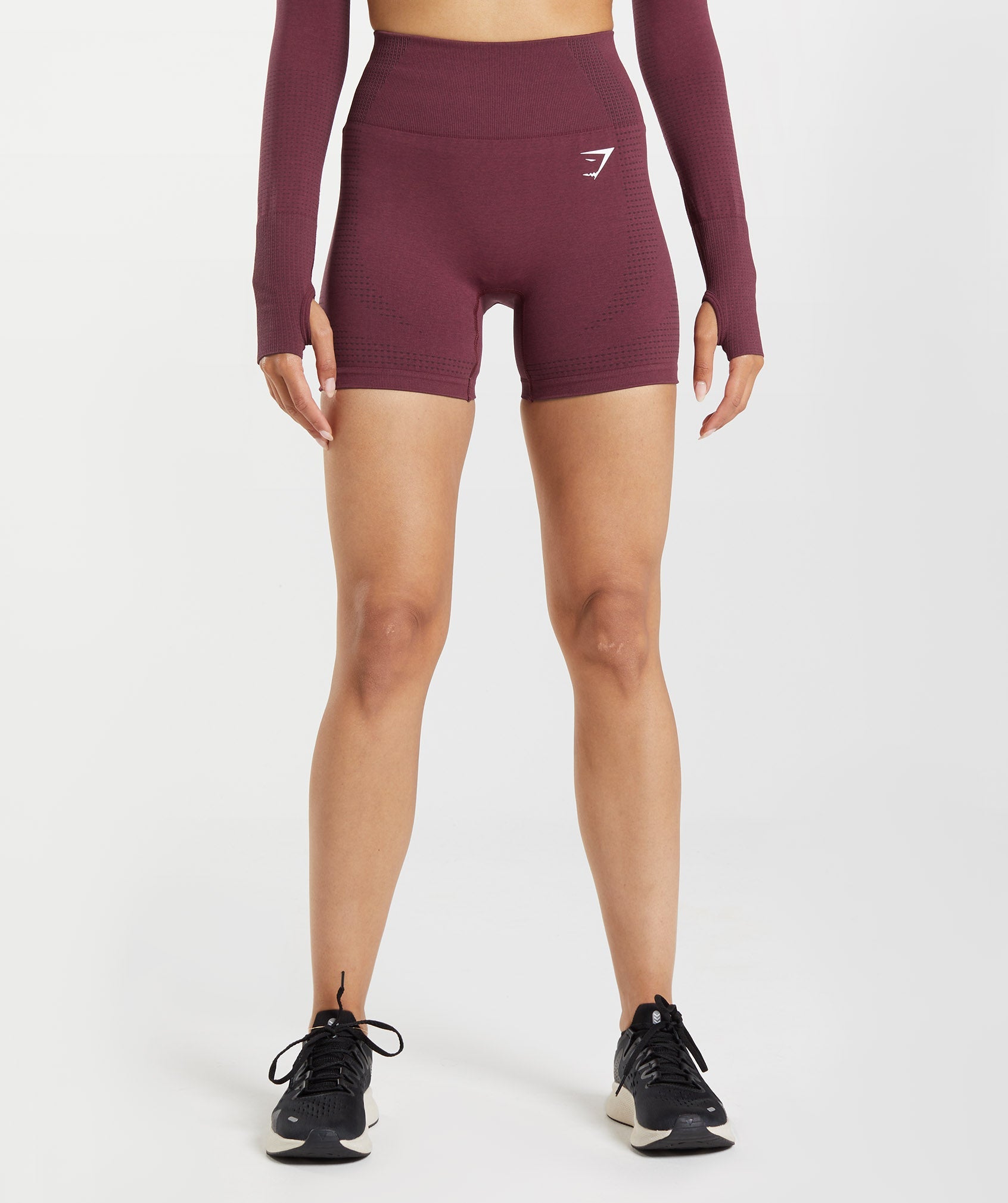 Burgundy Women's Gymshark Vital Seamless 2.0 Shorts | GQDYLC-679