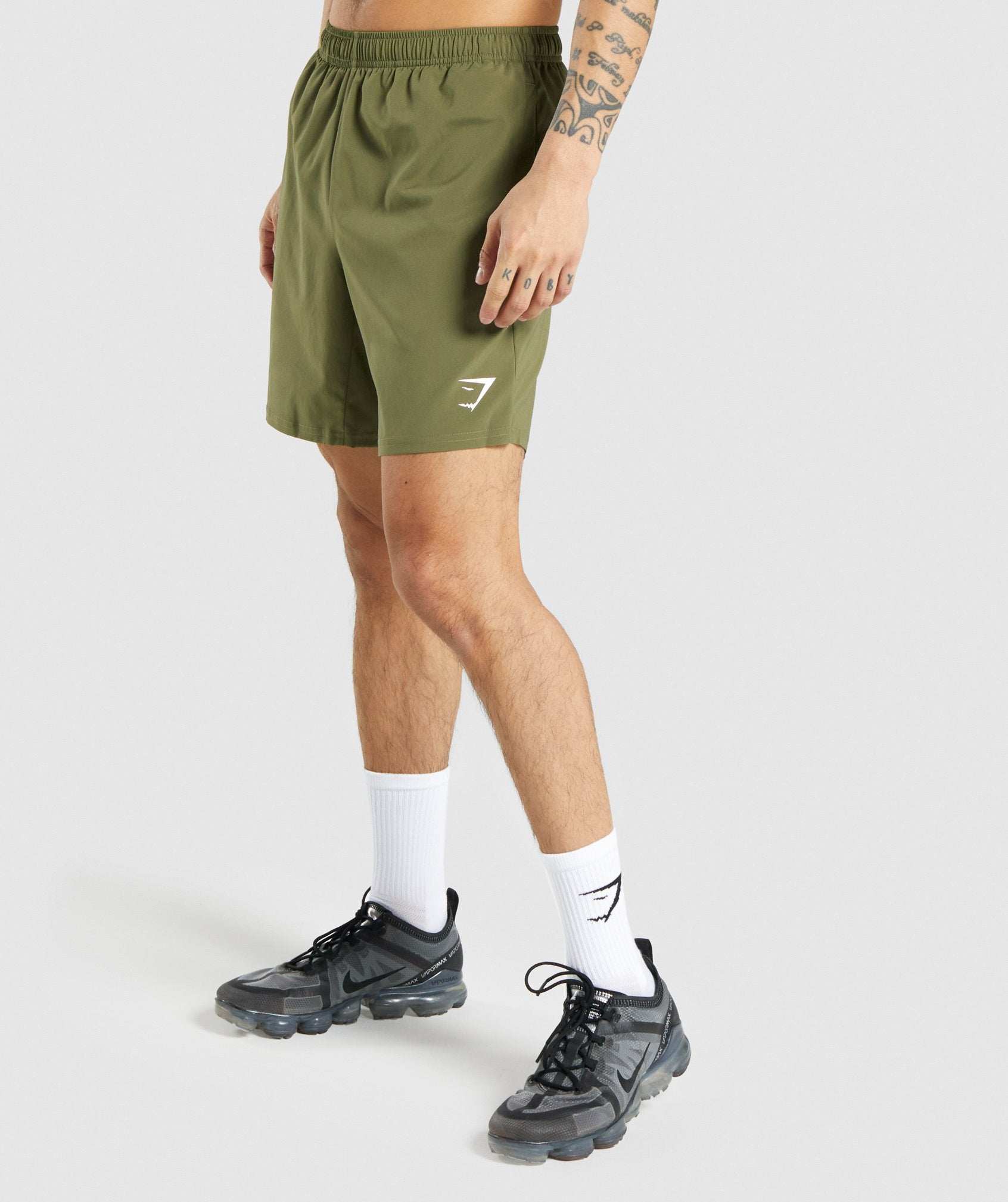 Dark Green Men's Gymshark Arrival Shorts | SLYNPZ-045