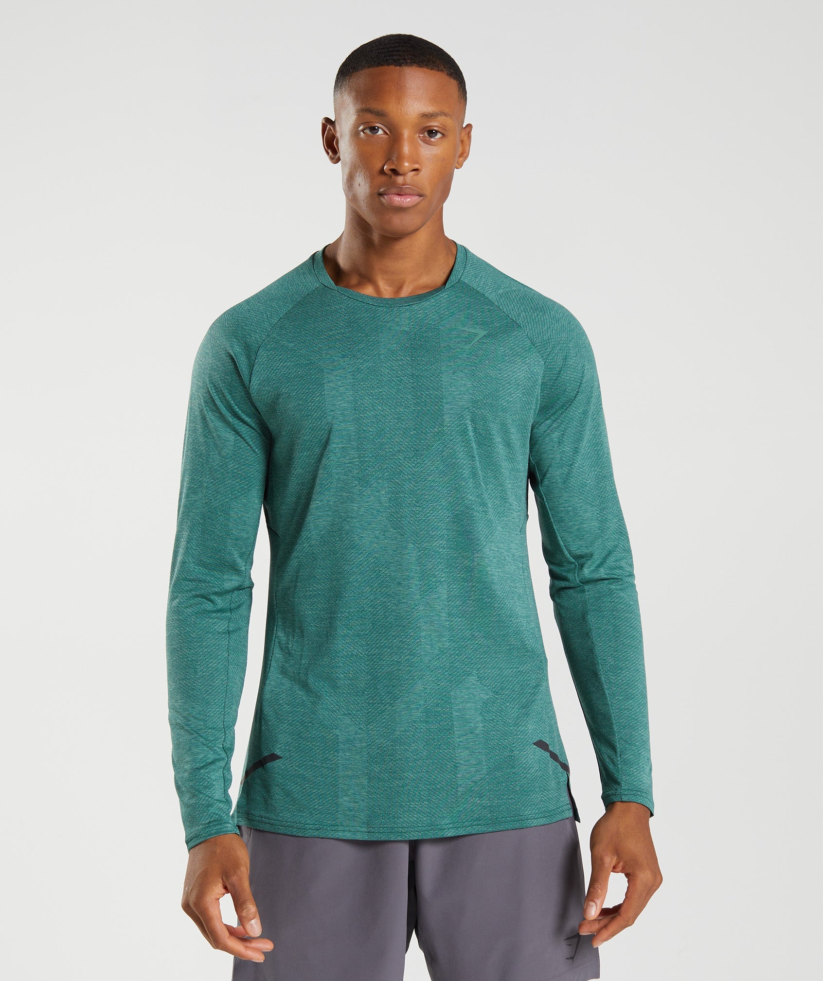 Green Men's Gymshark Apex Long Sleeve T Shirts | YONCSR-154