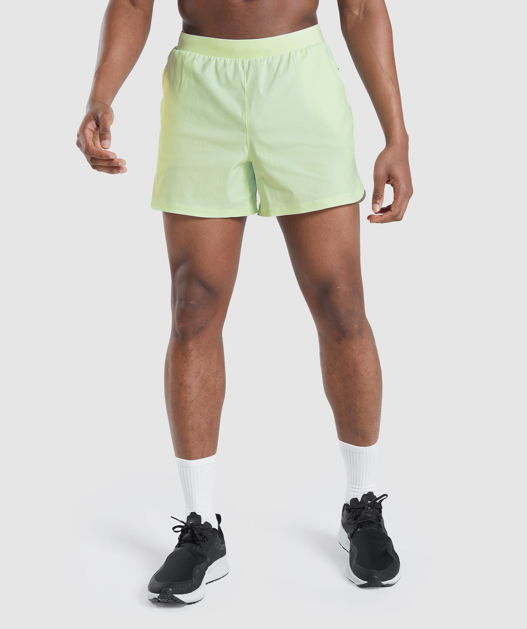 Green Men's Gymshark Speed Evolve 5" Shorts | CJONKG-257