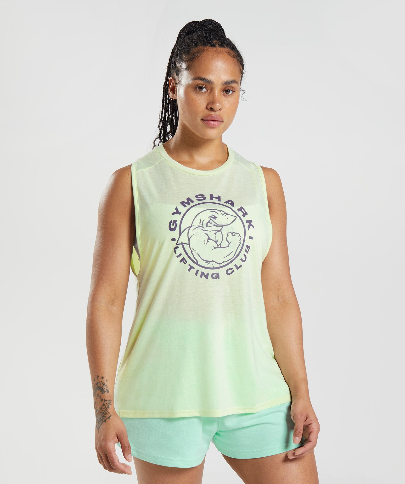 Green Women's Gymshark Legacy Tanks | VNCGWR-390