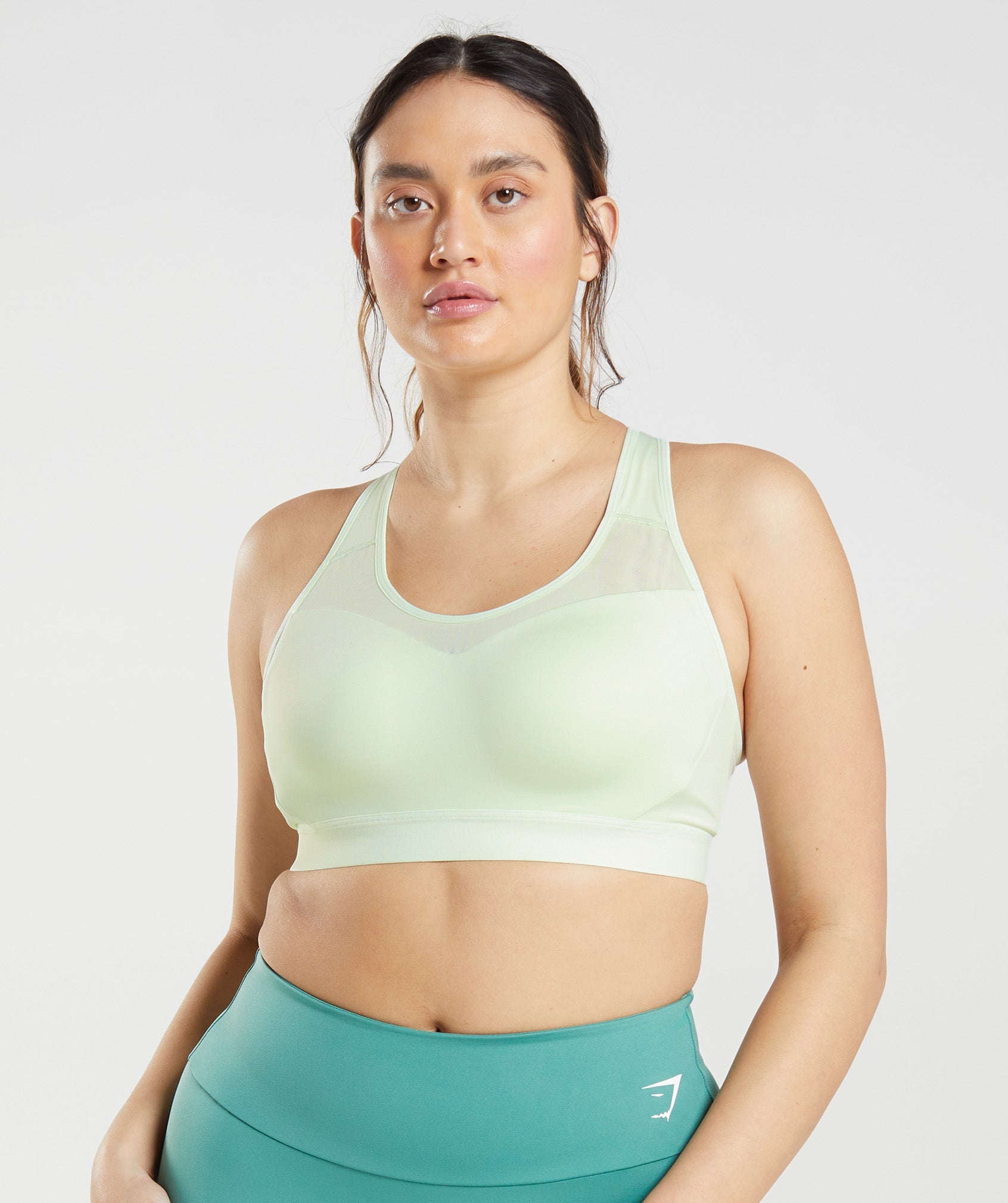 Green Women's Gymshark Open Back Sports Bra | ZSUCGL-052