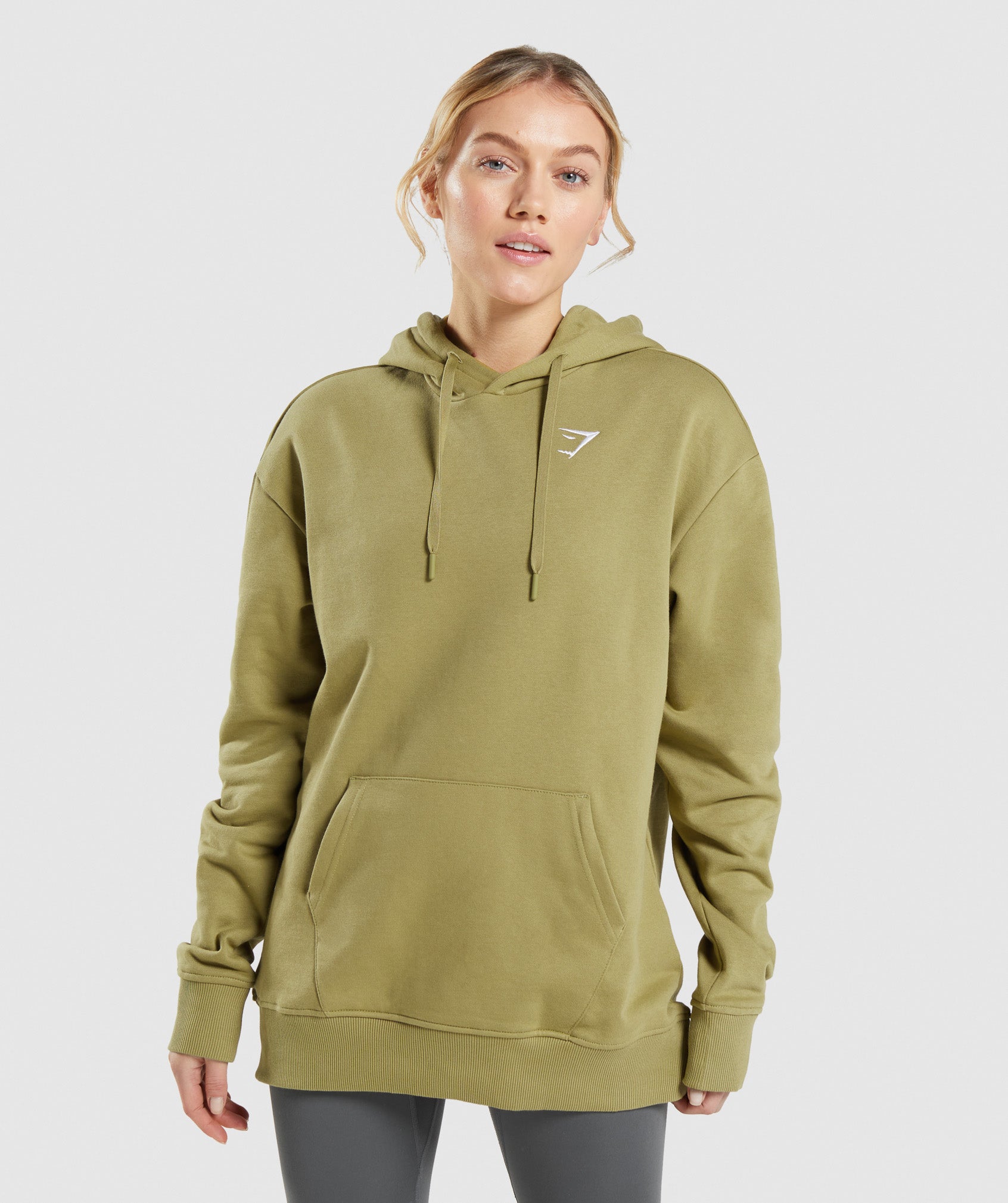 Green Women's Gymshark Training Oversized Hoodie | ICXQRF-516