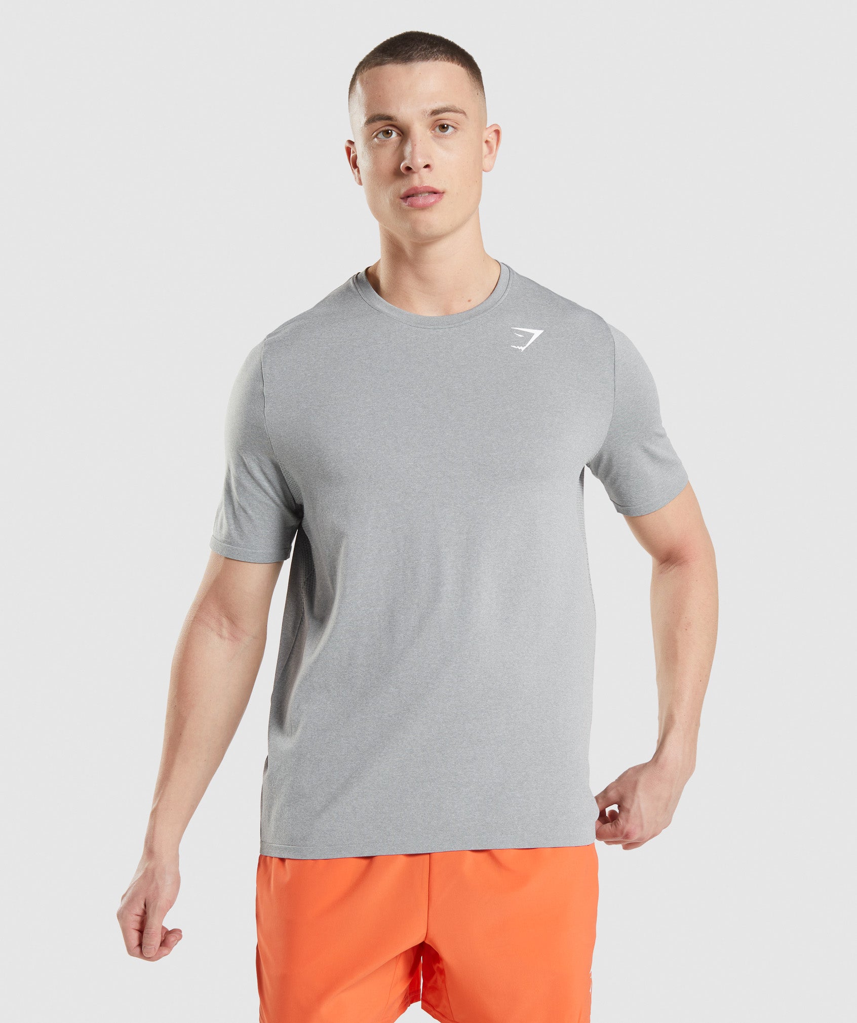 Grey Men's Gymshark Arrival Seamless T Shirts | HUTRAI-472