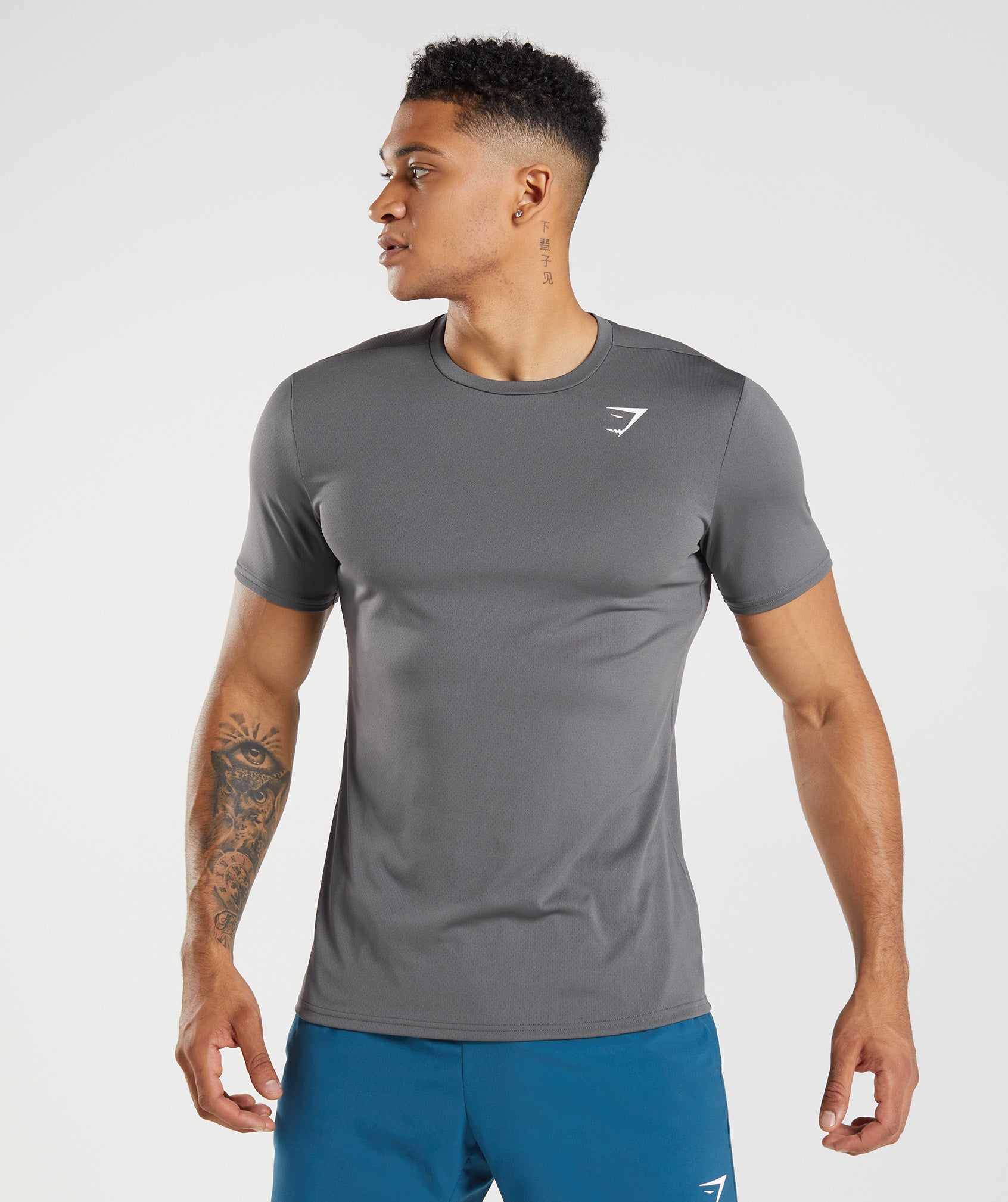 Grey Men's Gymshark Arrival T Shirts | IJHRXQ-728