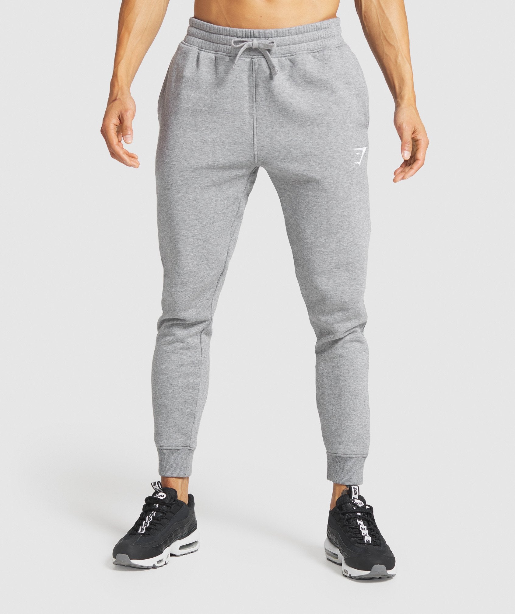 Grey Men's Gymshark Crest Jogger | HPDFBS-946