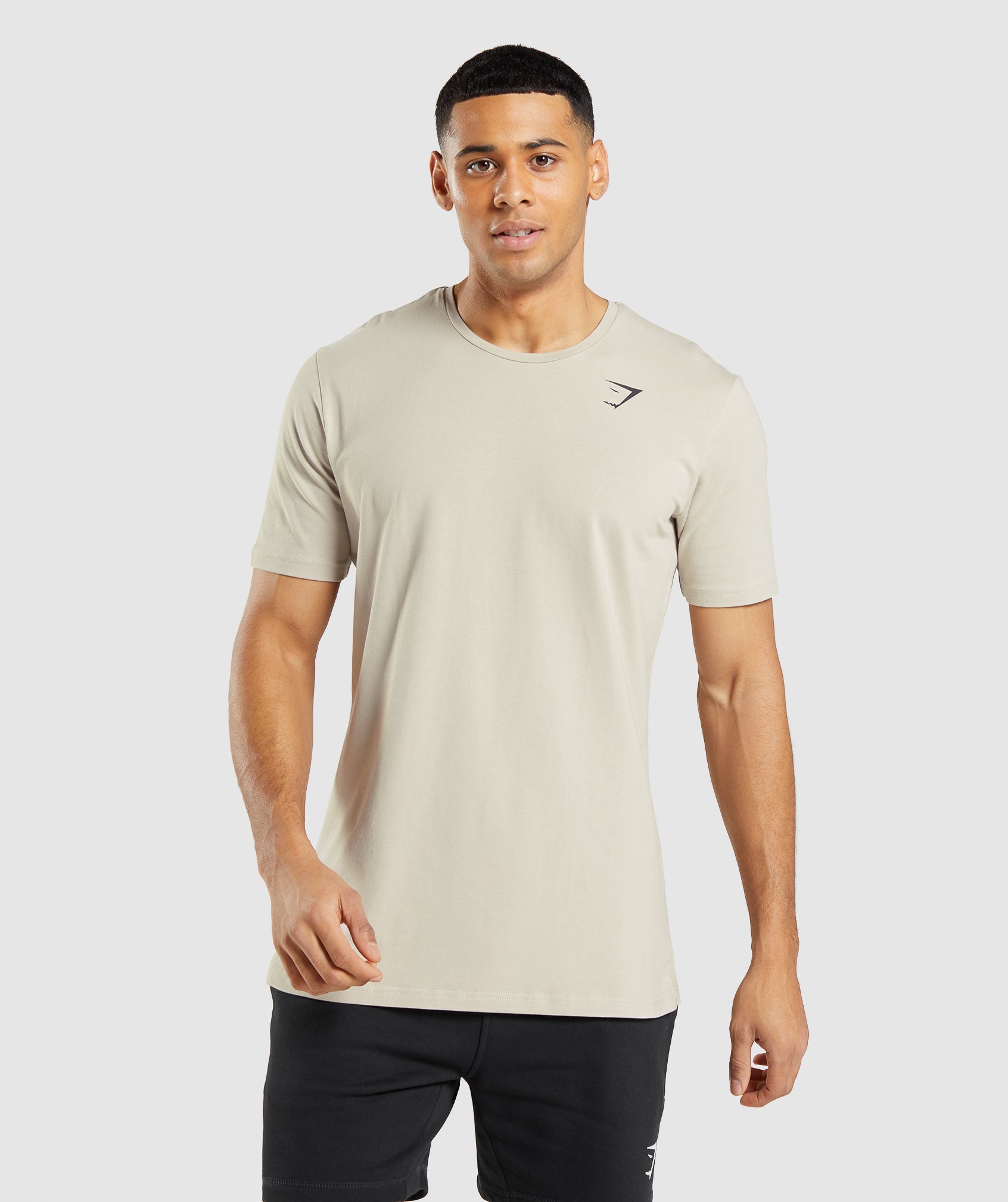 Grey Men's Gymshark Essential T Shirts | JHQAVB-894