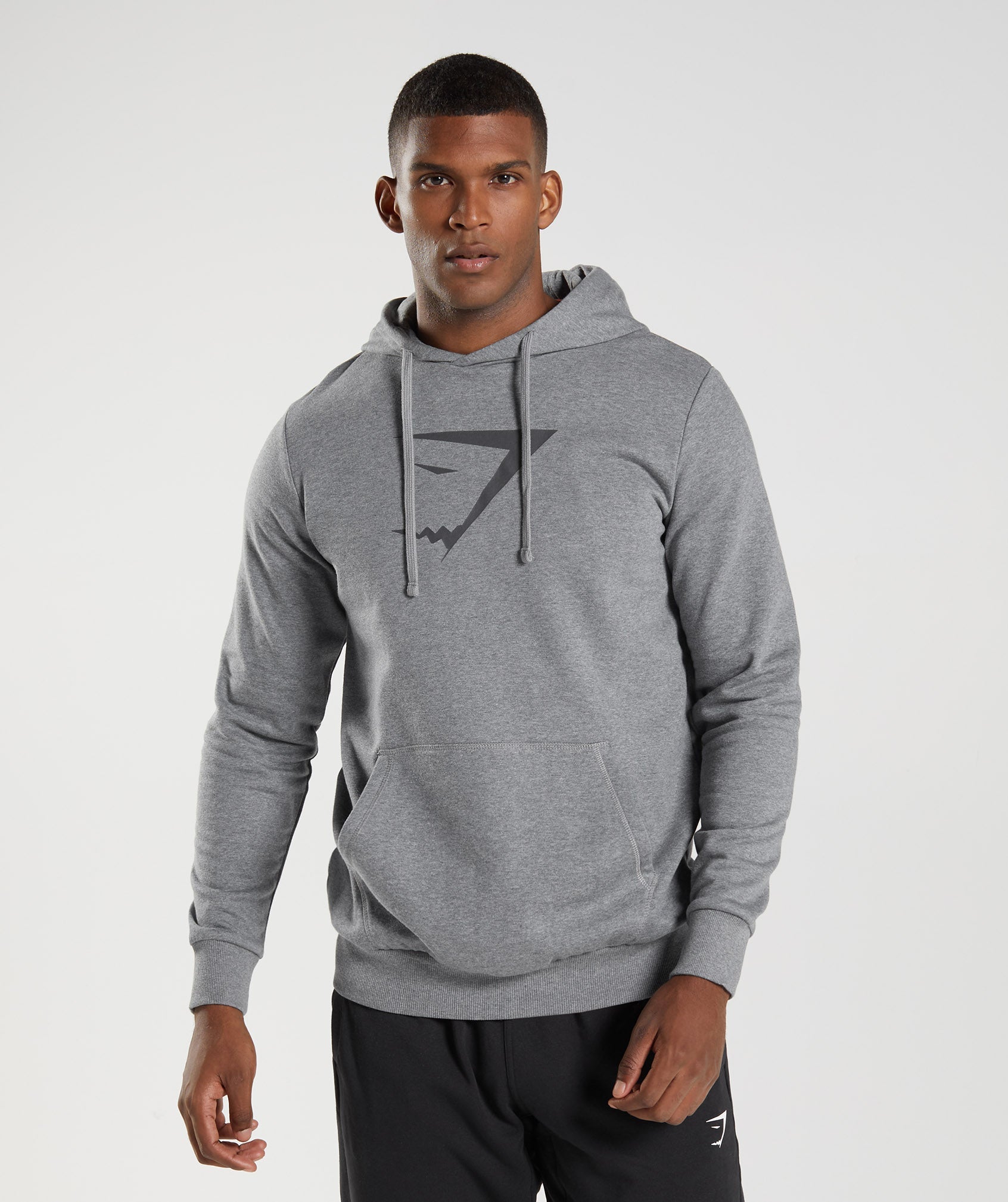 Grey Men's Gymshark Sharkhead Infill Hoodie | CKVDUE-672