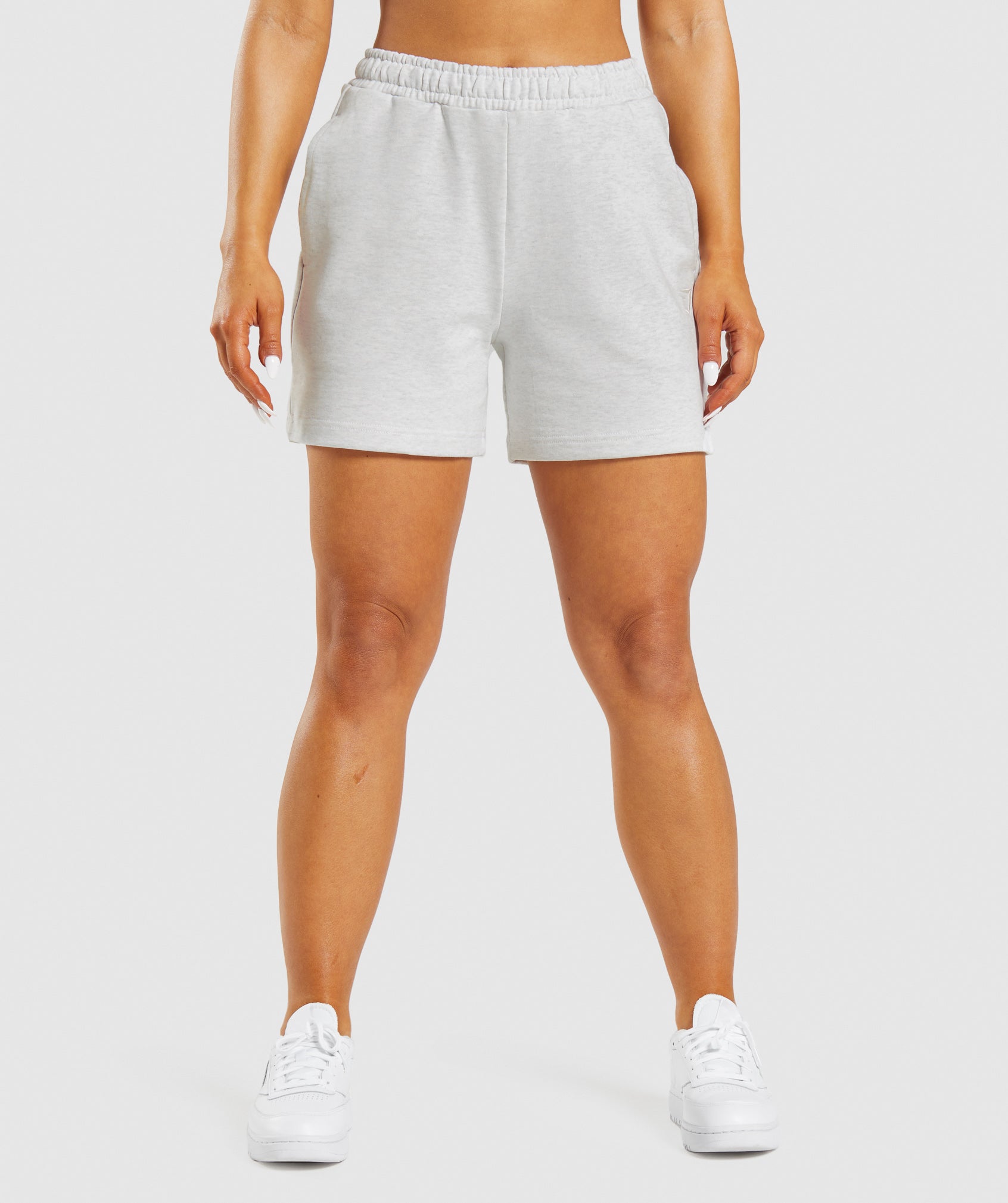 Grey Women's Gymshark Rest Day Sweats Shorts | OPEQWK-507