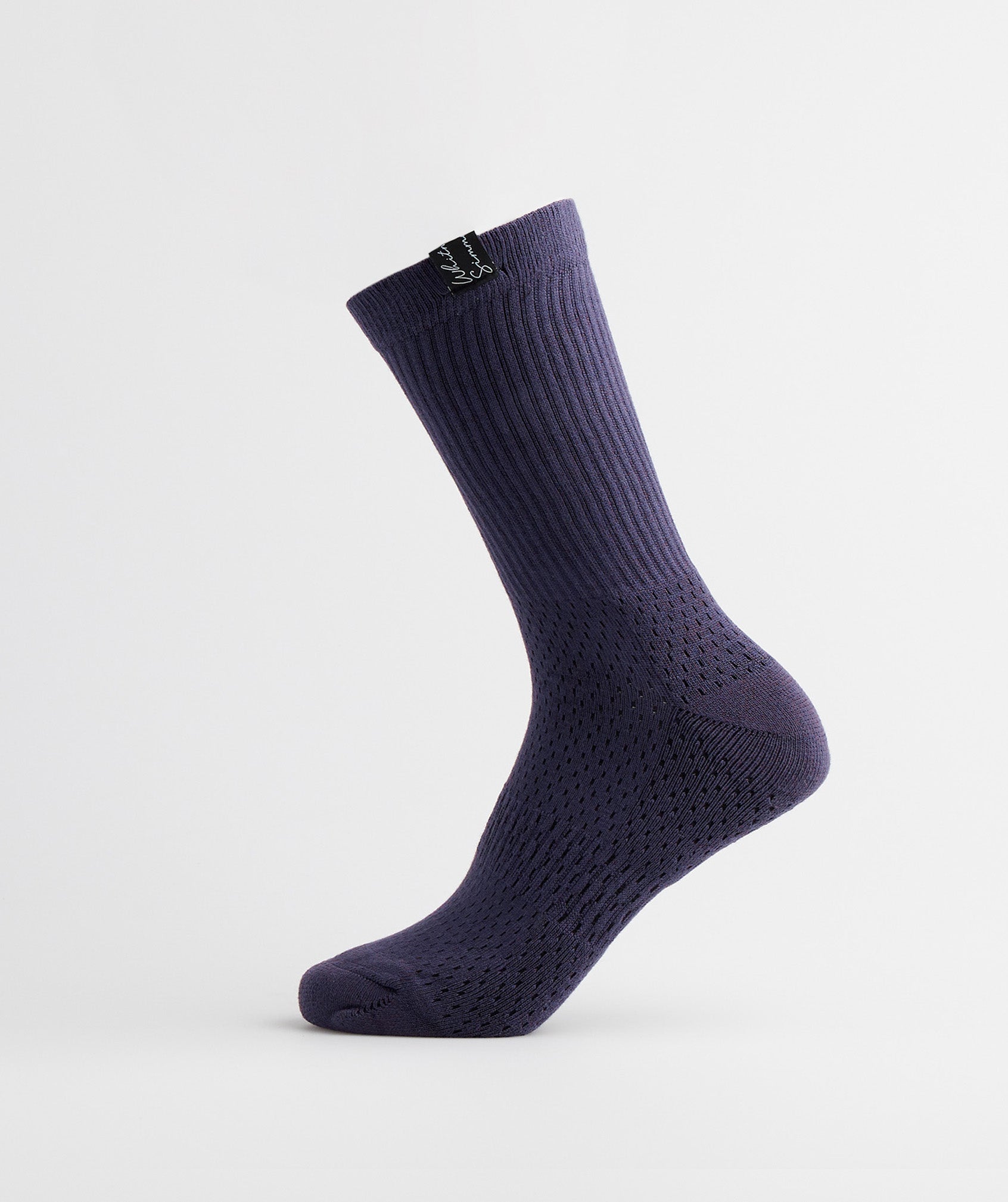 Indigo Navy Women's Gymshark Whitney Tab Crew 1pk Socks | HALCSZ-619