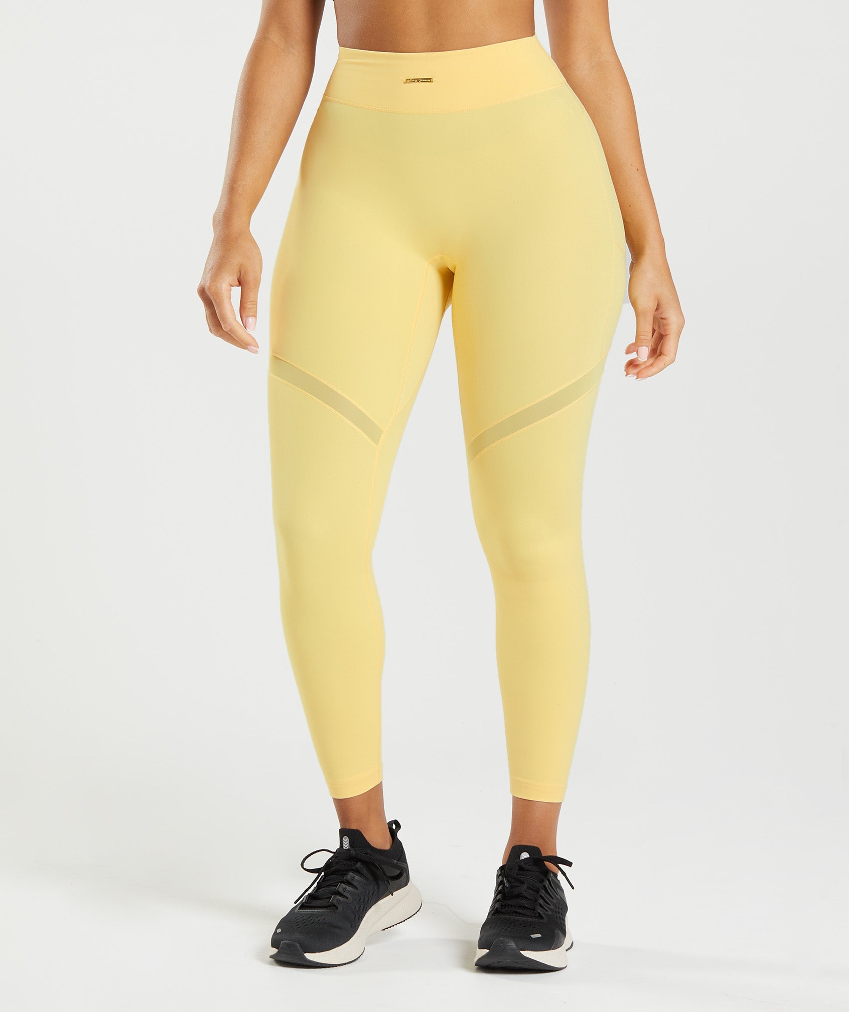 Lemon Women's Gymshark Whitney Mesh Leggings | GZXDMP-689