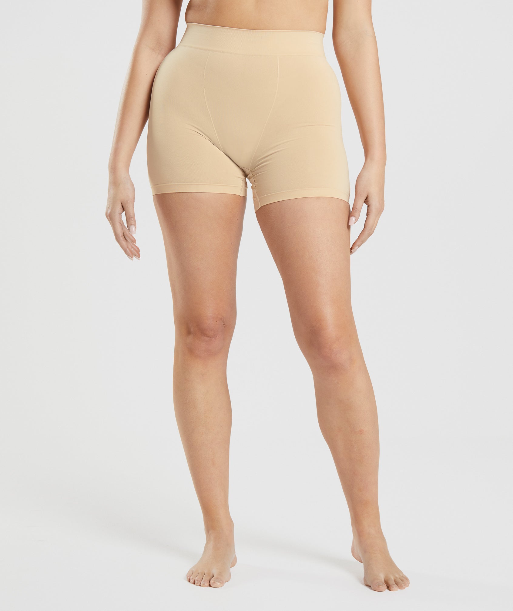 Light Brown Women's Gymshark Seamless Boxers Underwear | GHNLRB-654