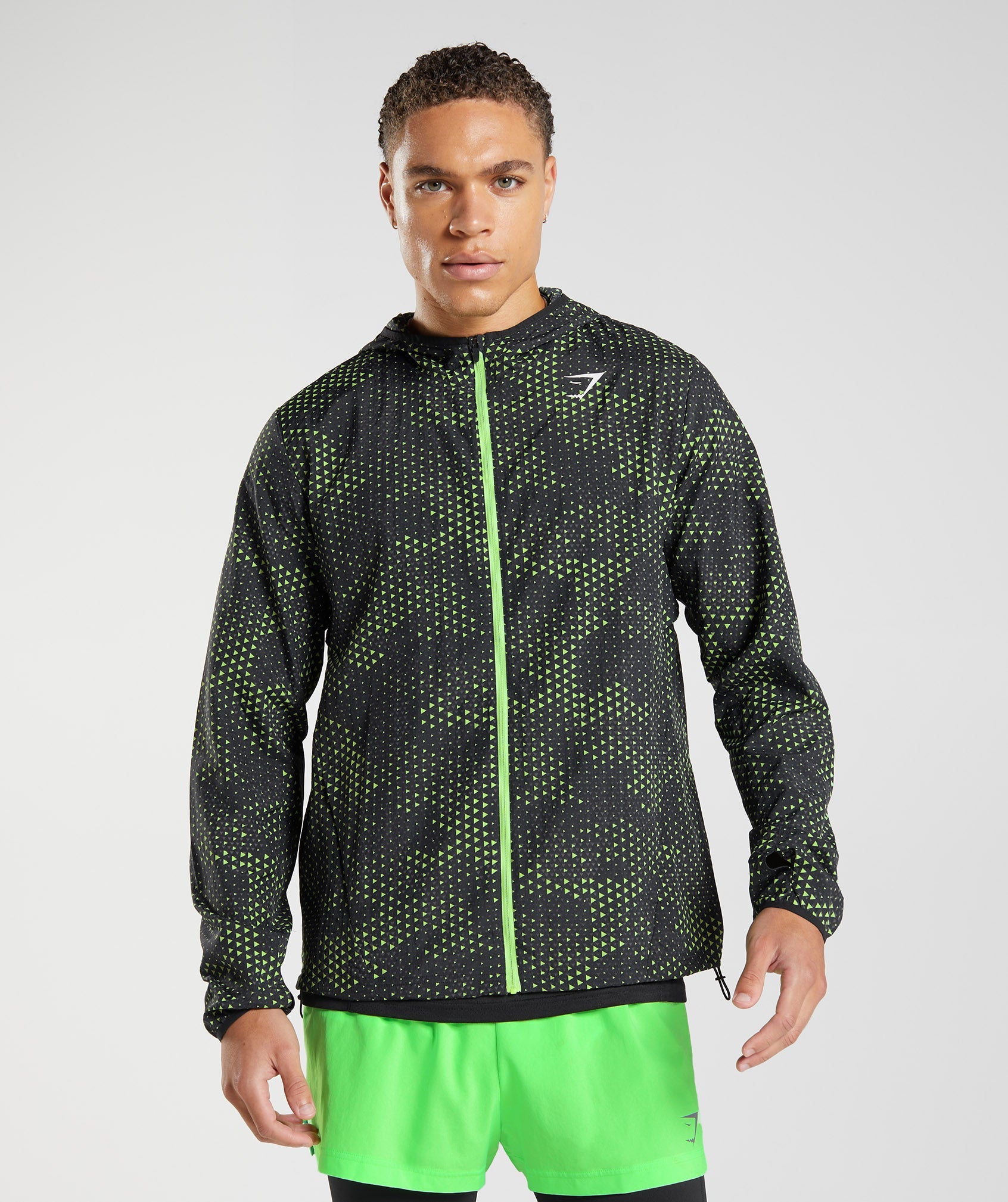 Light Green Men's Gymshark Sport Windbreaker | MELKAH-017