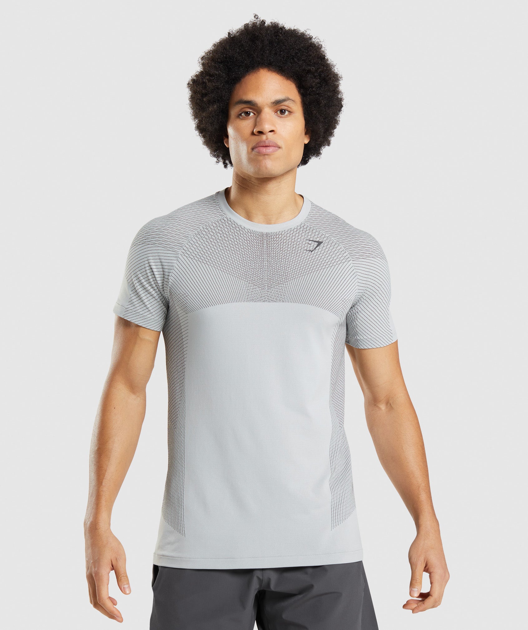 Light Grey Men's Gymshark Apex Seamless T Shirts | FKWDZX-239