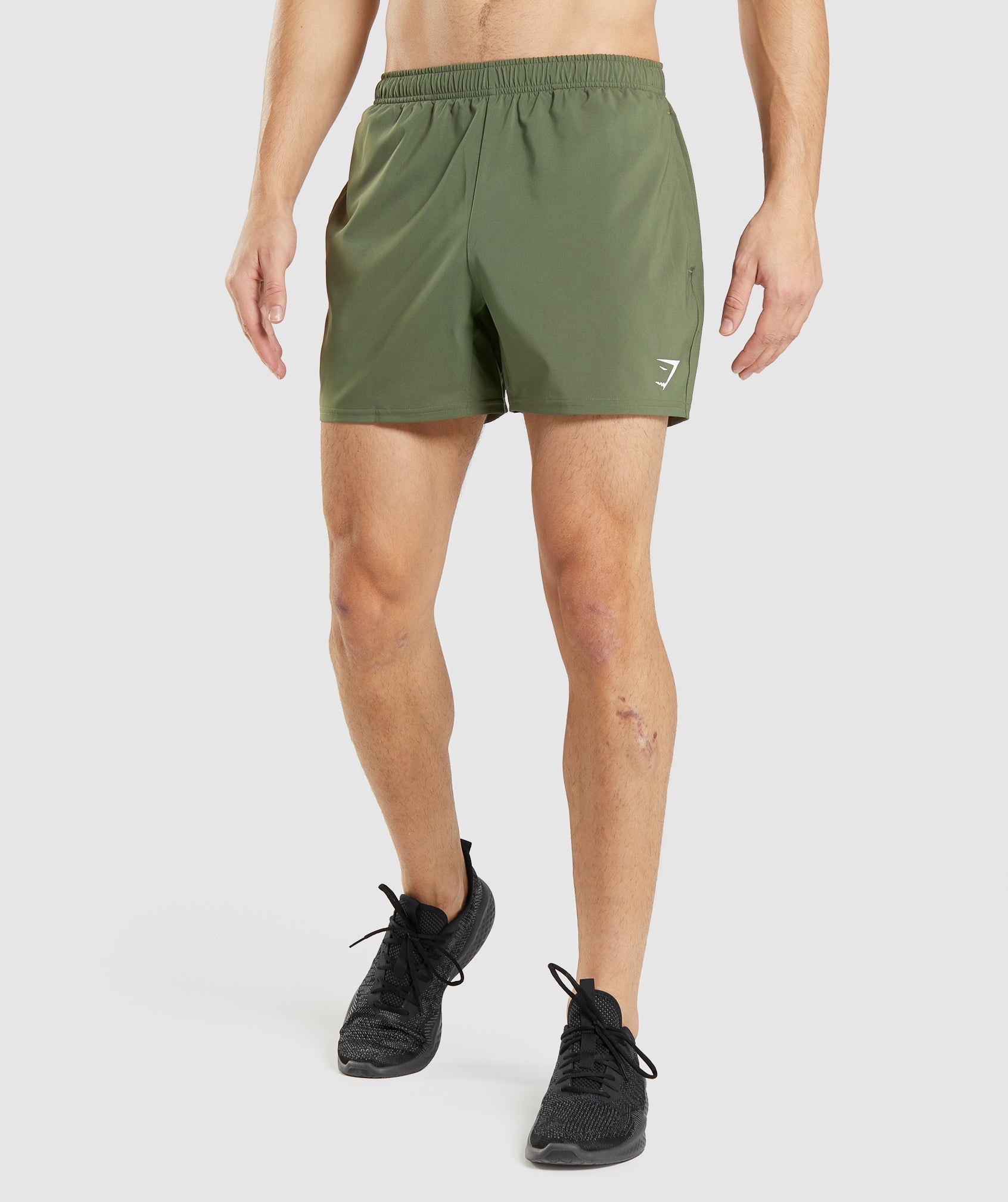 Olive Men's Gymshark Arrival 5" Shorts | FLCQME-247