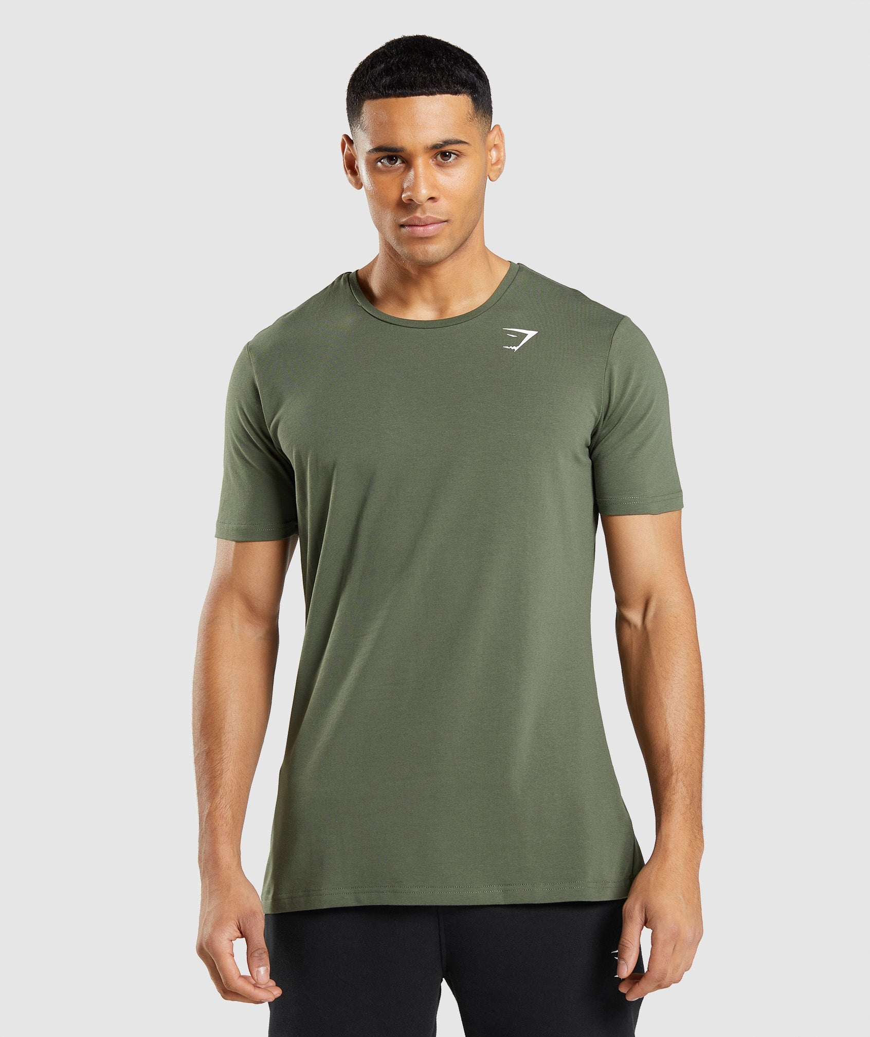 Olive Men's Gymshark Essential T Shirts | AUOHSF-602